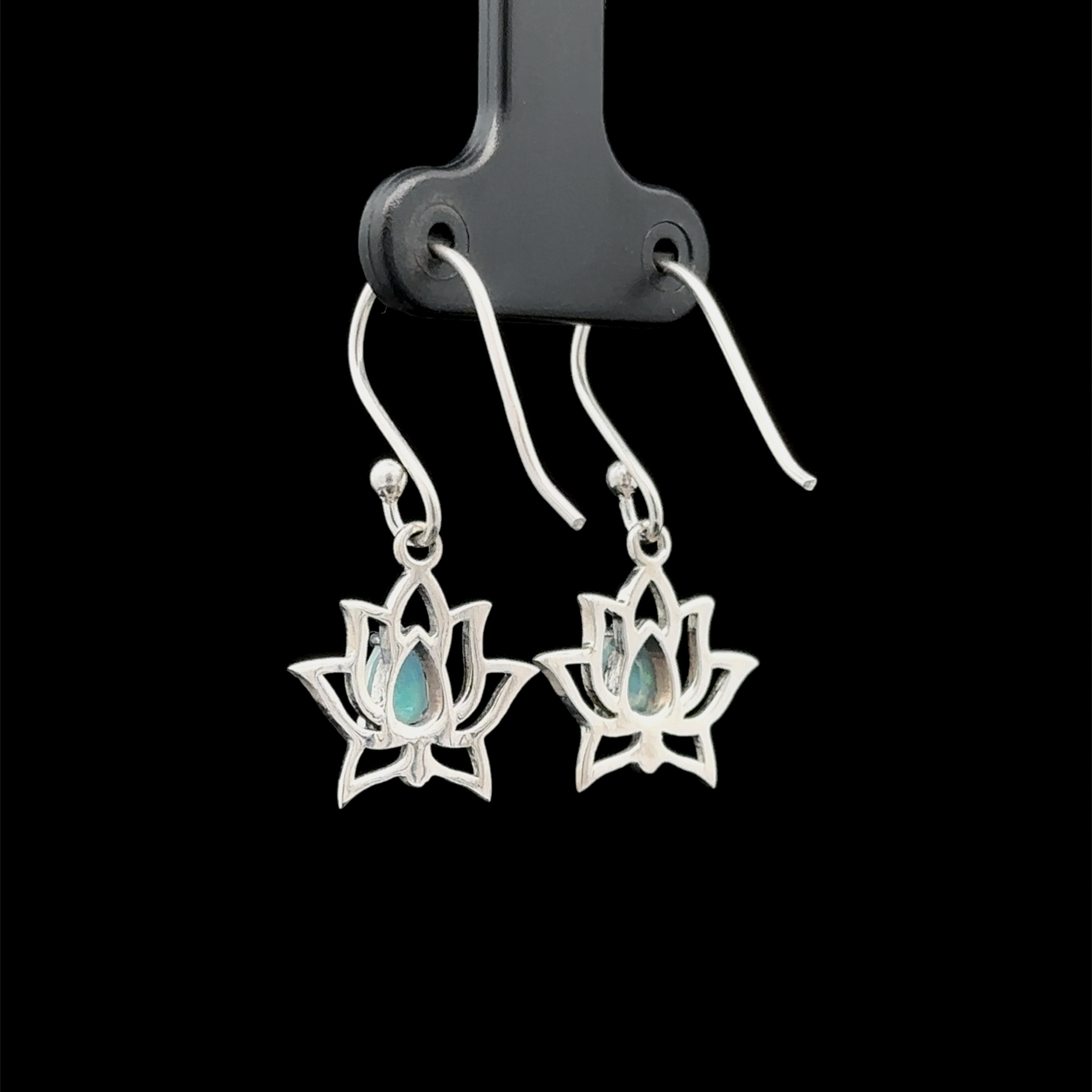 Ethiopian Opal Lotus Earrings