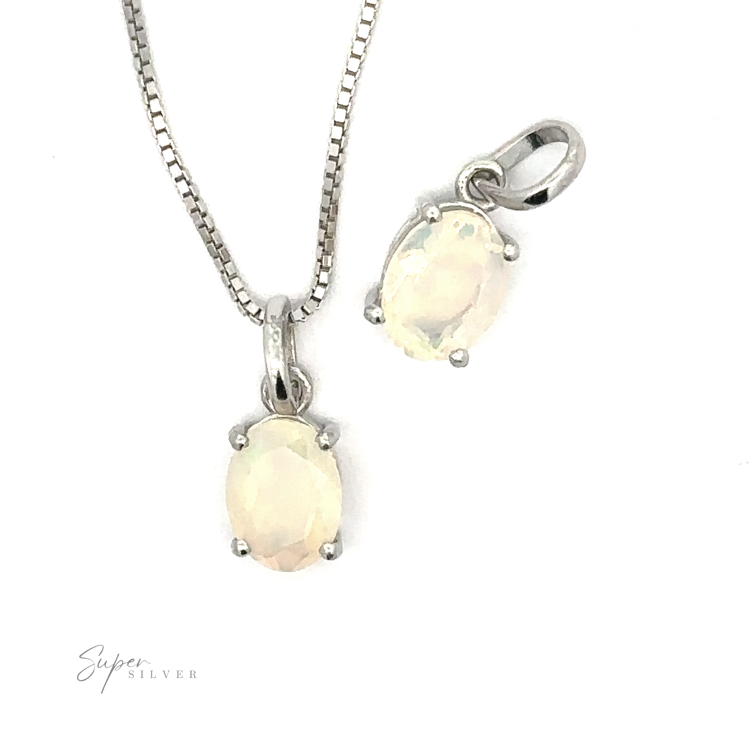 (Emma N 4/26 TERMINADO) Colgante de ópalo etíope con puntas ovaladas