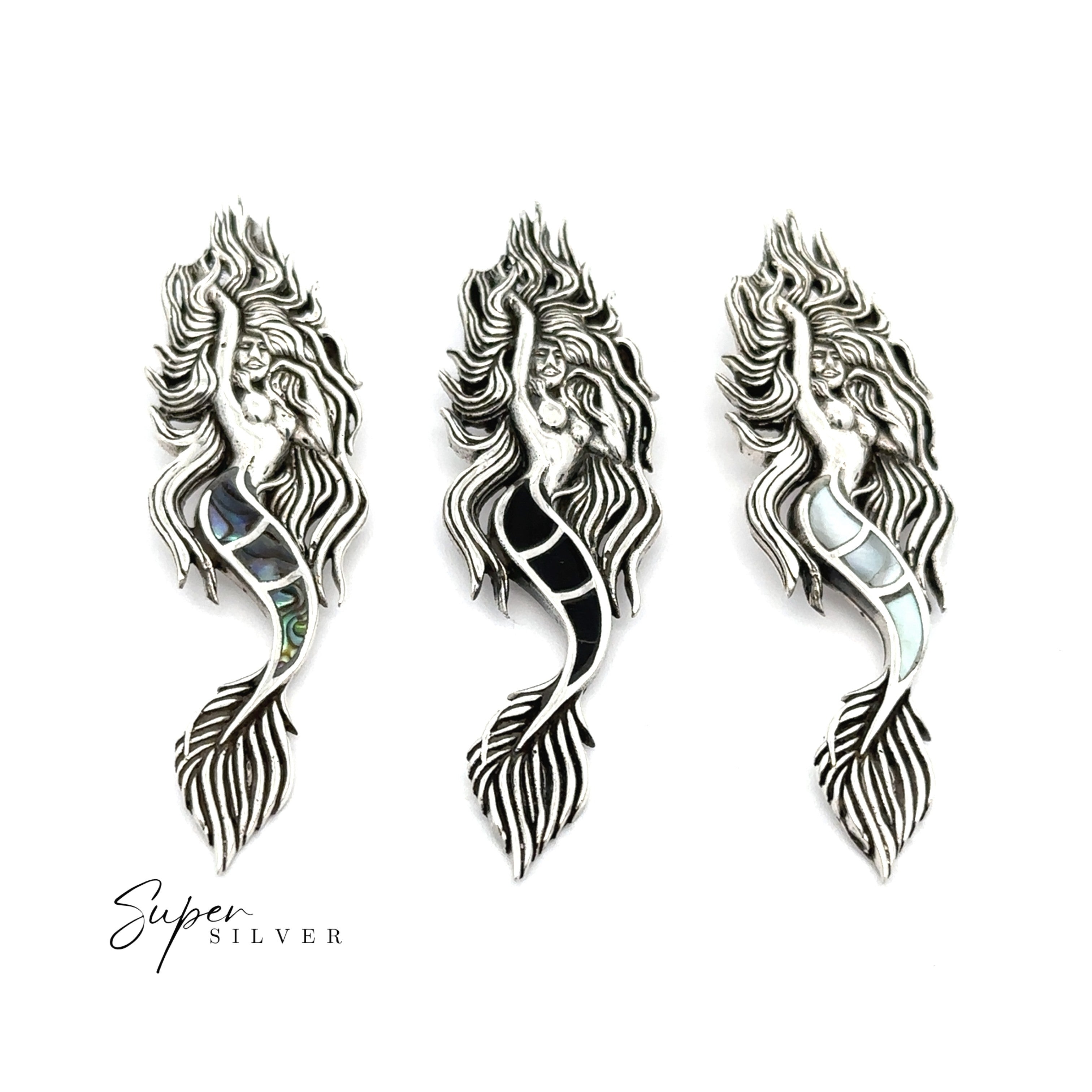 Inlay Mermaid Pendant