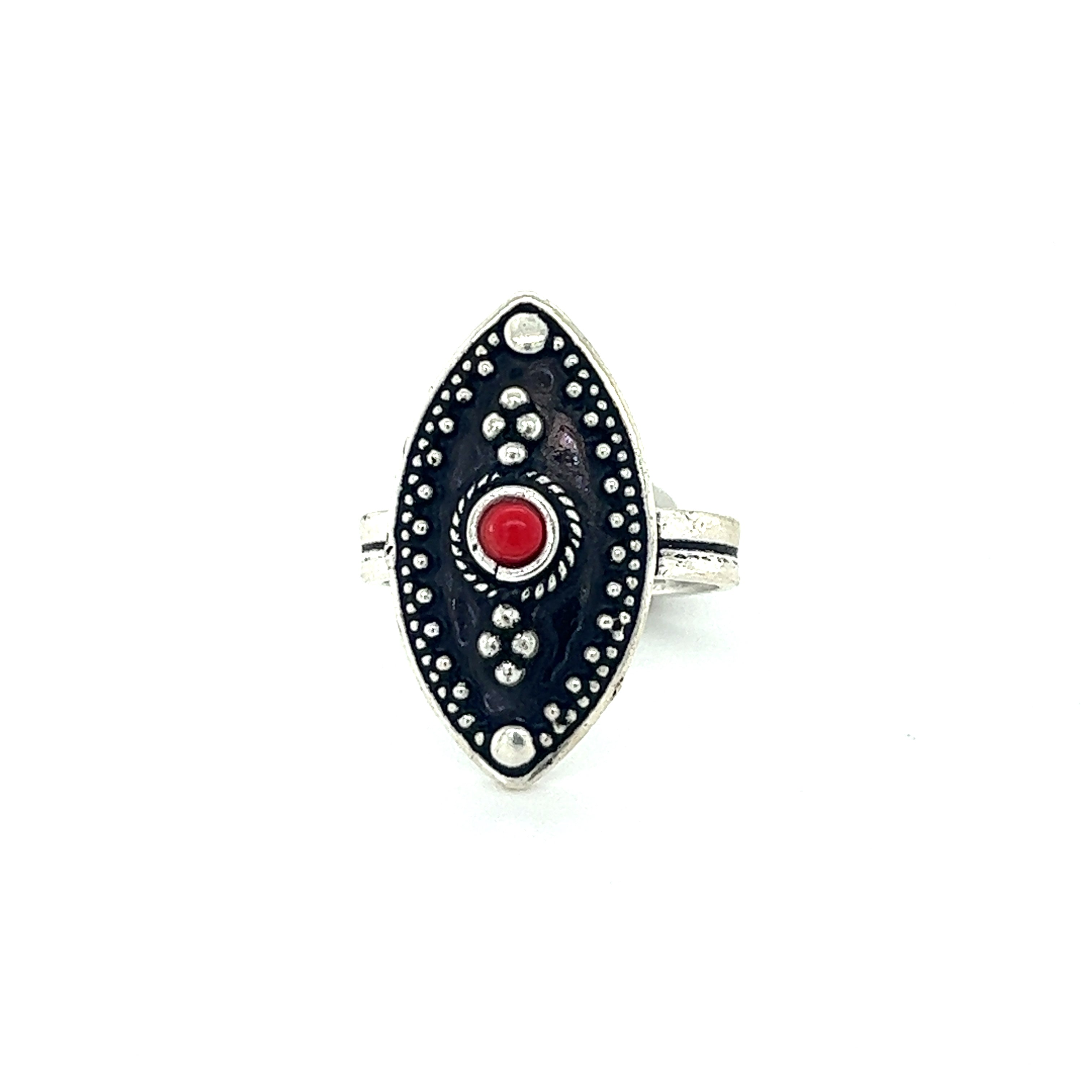 A stunning Tibetan-Style Rings with Small Stones.