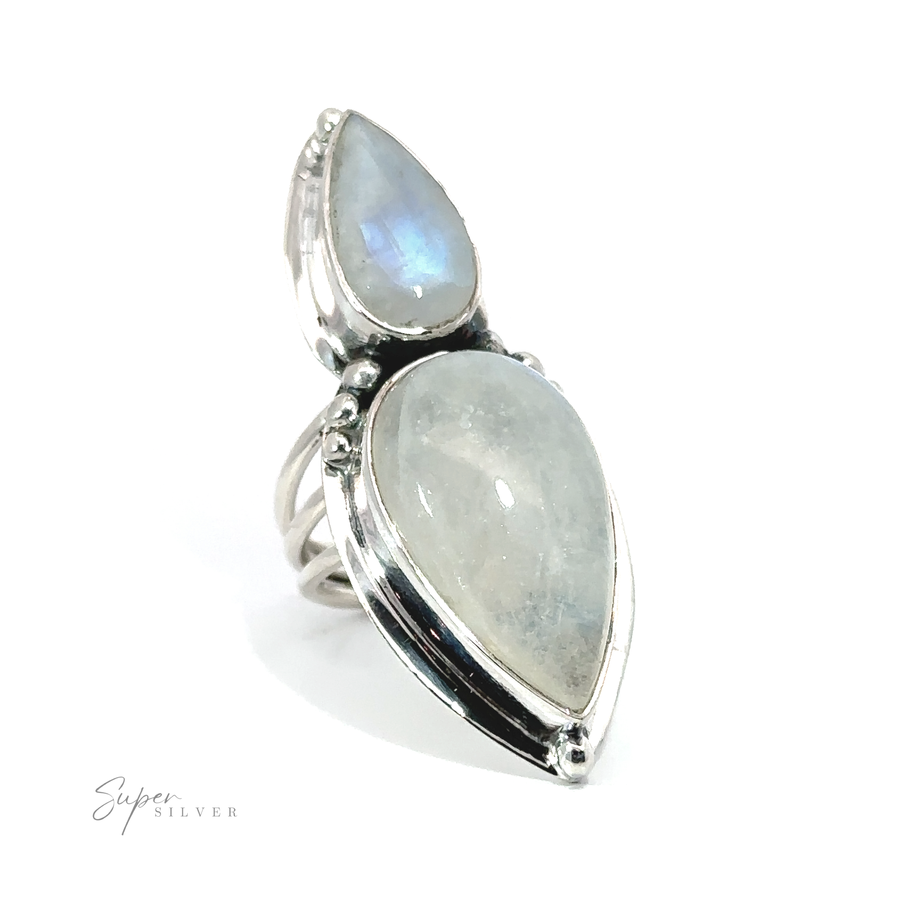 A Statement Teardrop Moonstone Ring.