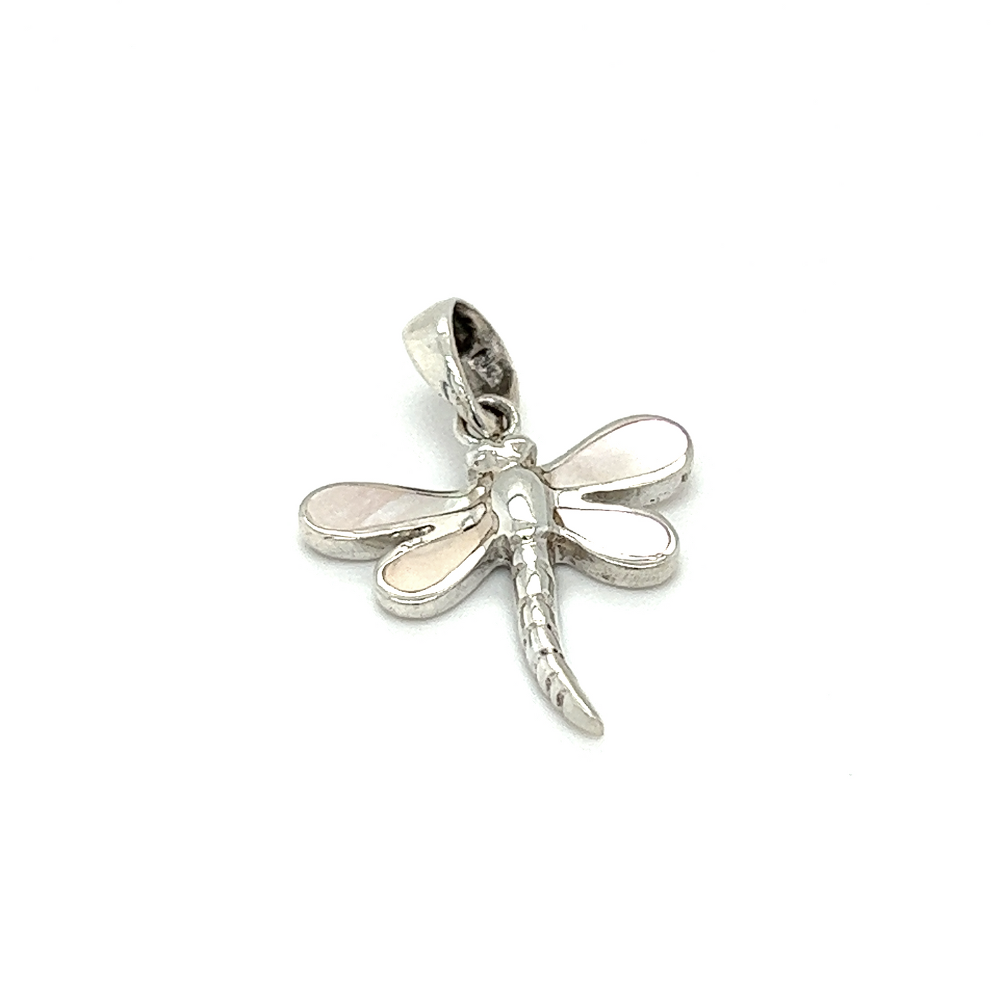 
                  
                    An Inlay Stone Dragonfly Pendant on a white background. This beautiful pendant is intricately designed with exquisite craftsmanship, showcasing the enchanting allure of a dragonfly. Crafted in shining silver, it
                  
                