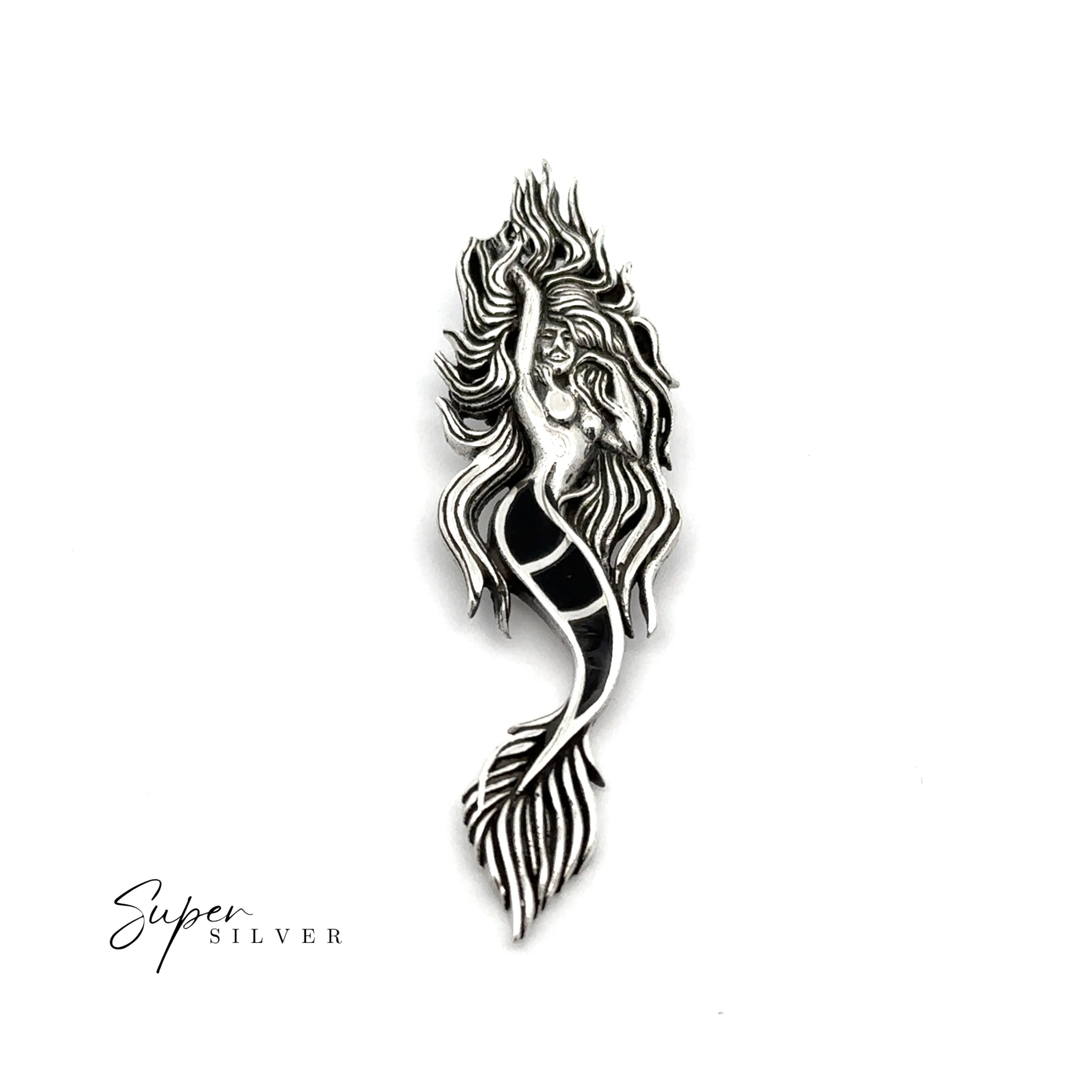 Inlay Mermaid Pendant