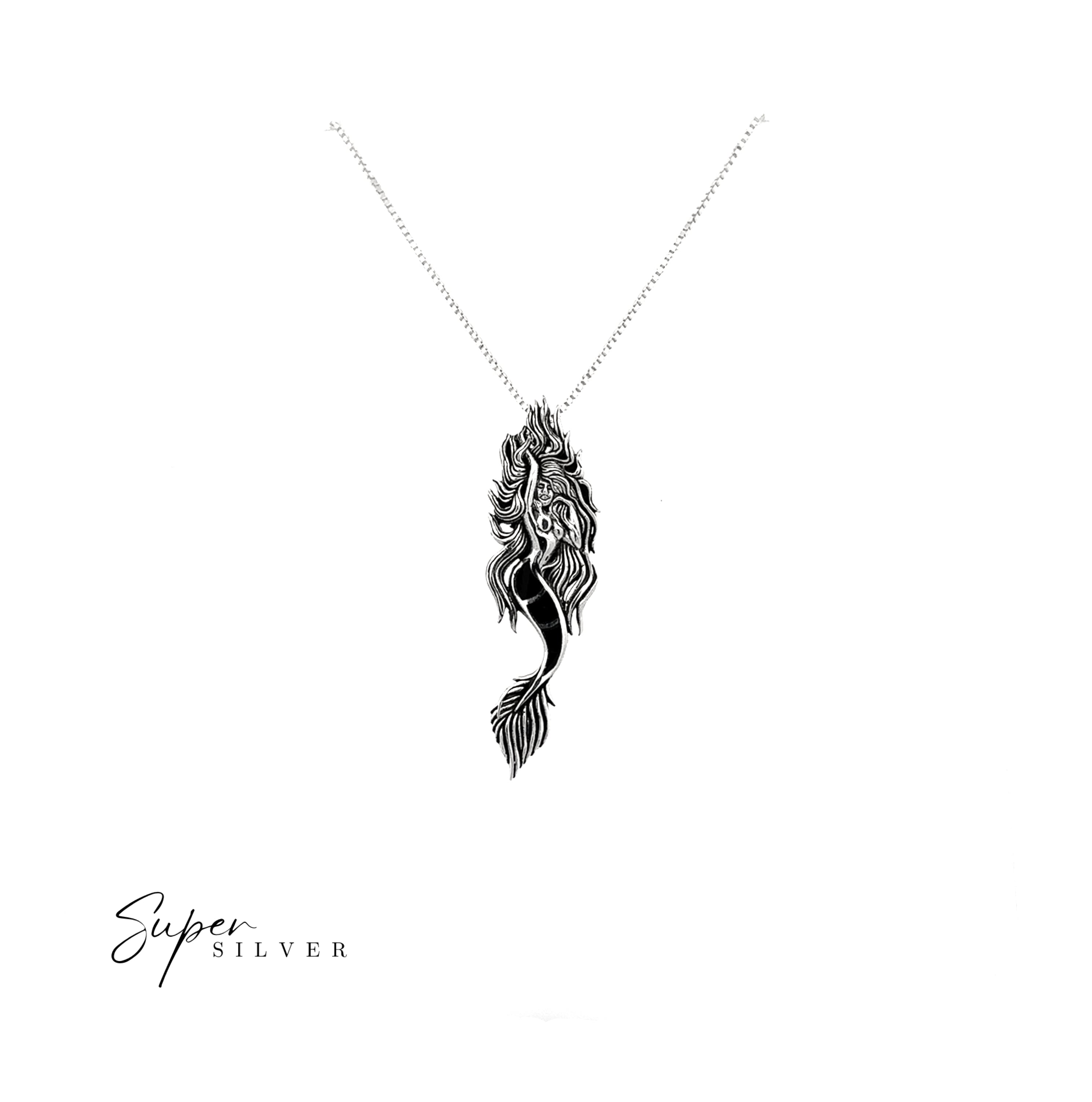 Inlay Mermaid Pendant