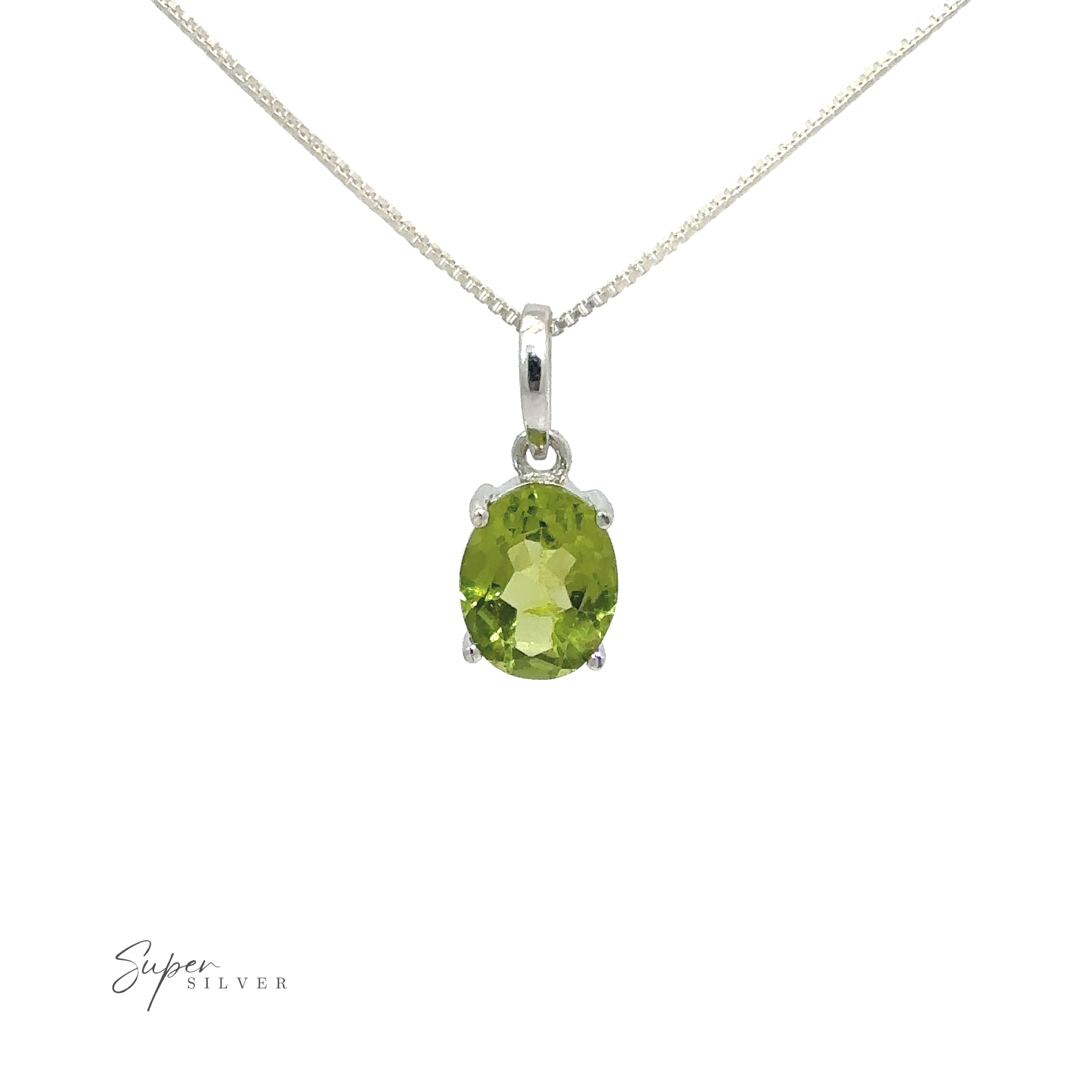 A close up of a minimalist style necklace with a Dainty Faceted Gemstone Pendant.