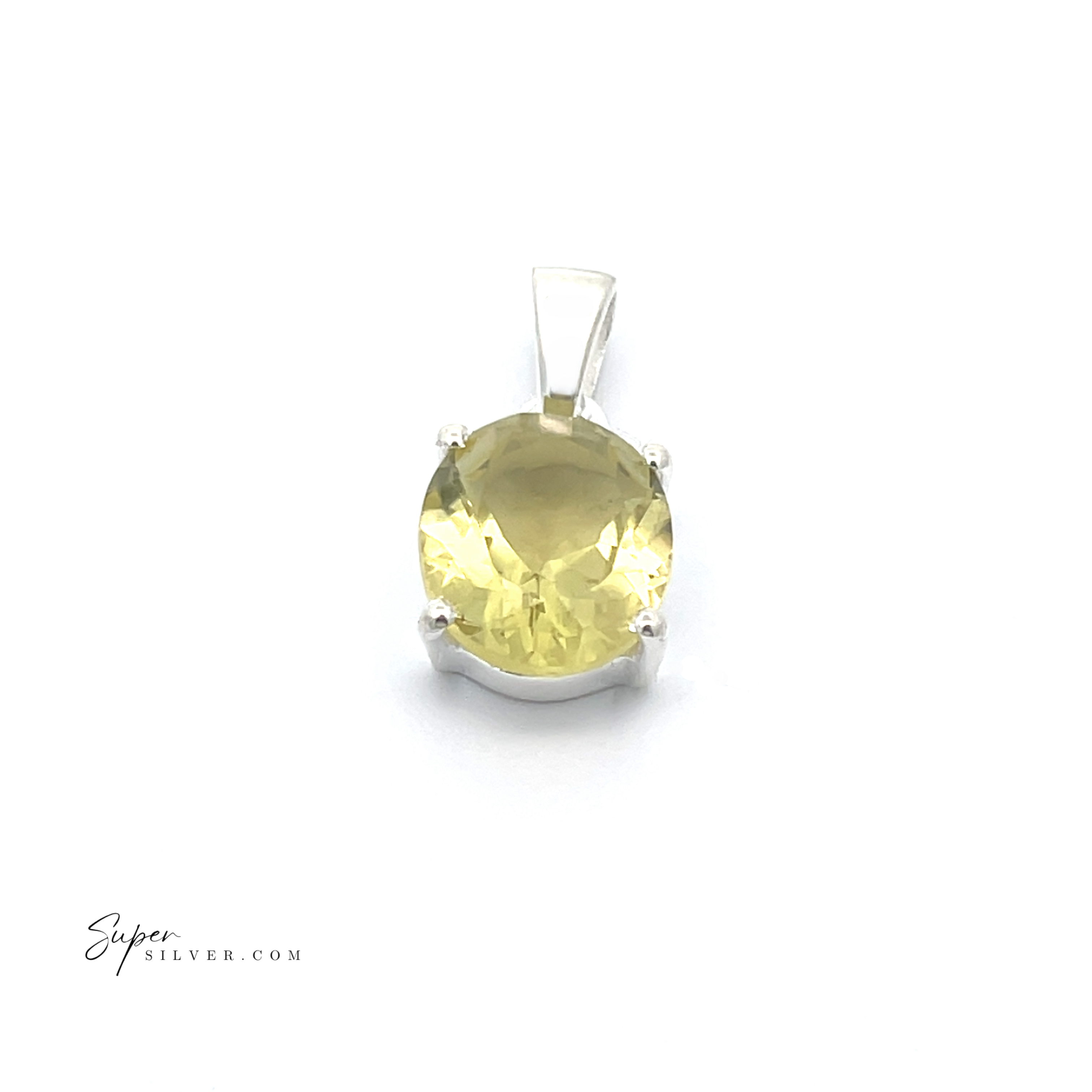 Brilliant Pronged Gemstone Pendant