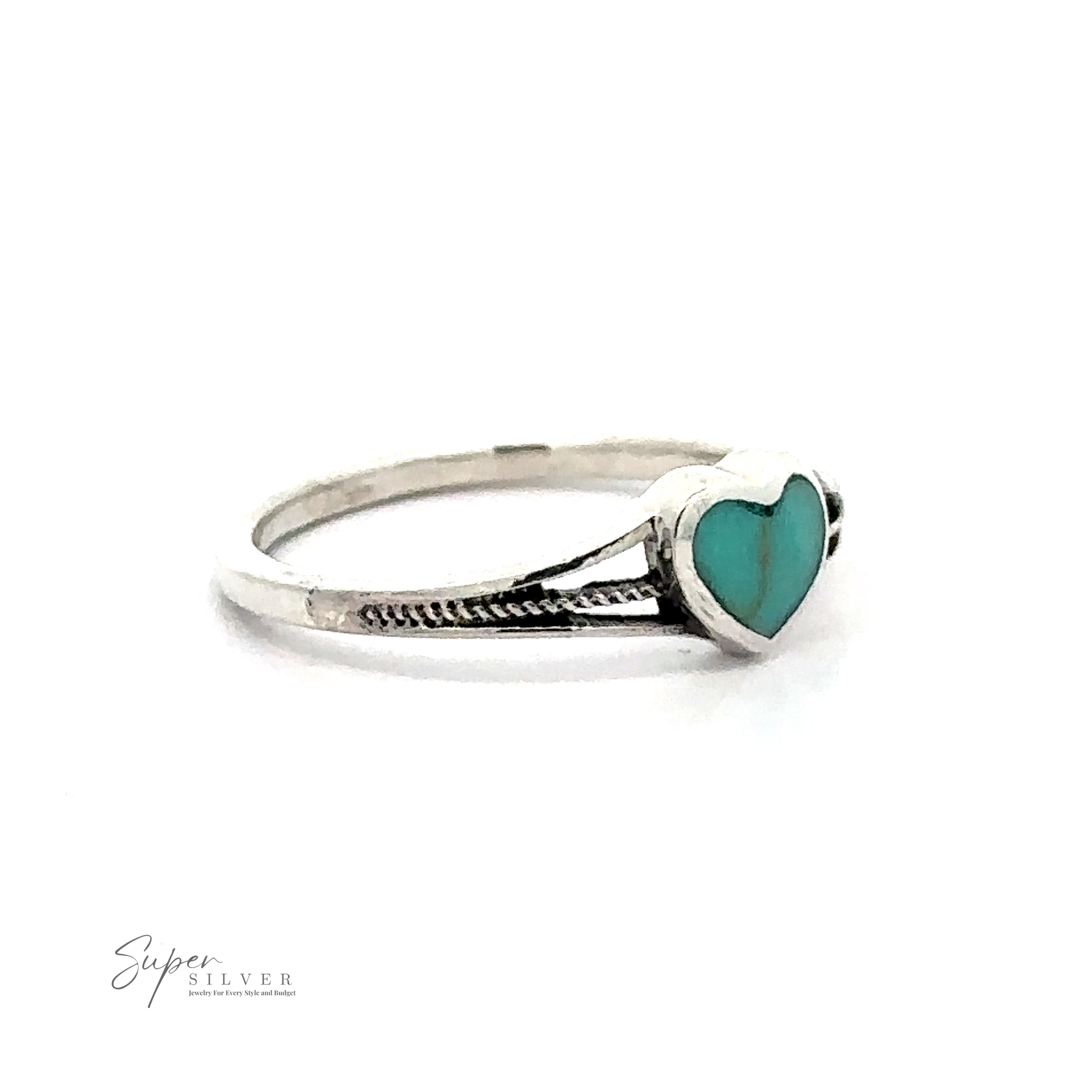 Heart ring, silver ring with small heart 2024