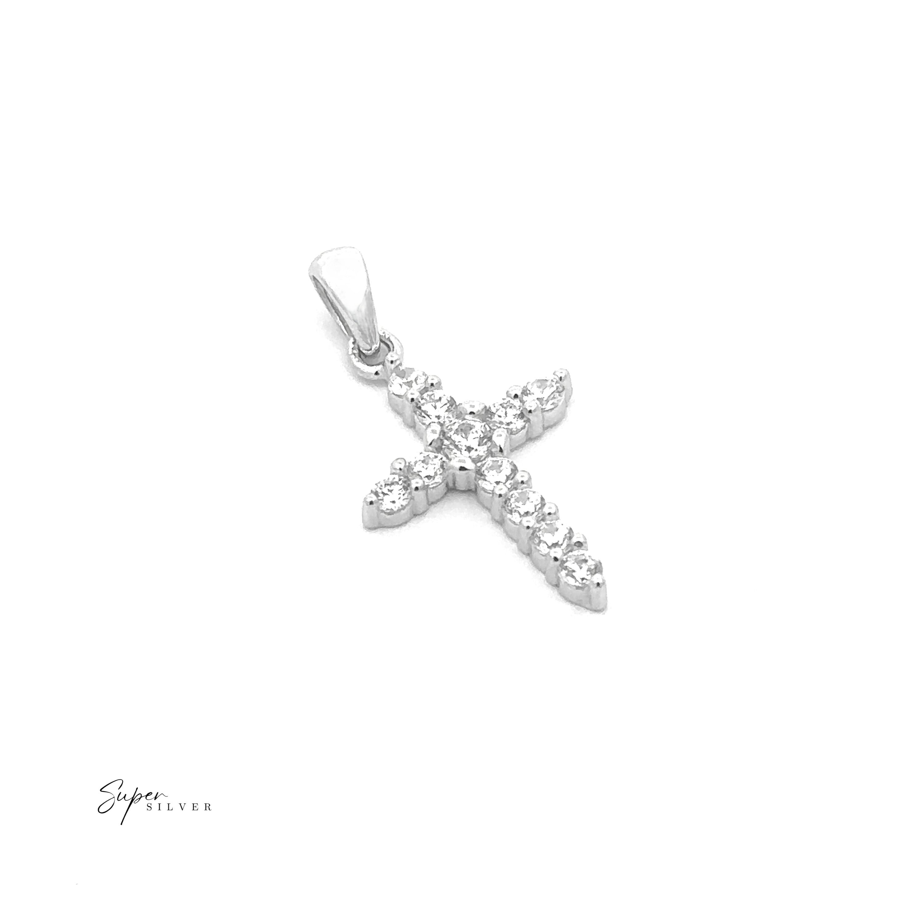 Tiny Cubic Zirconia Cross