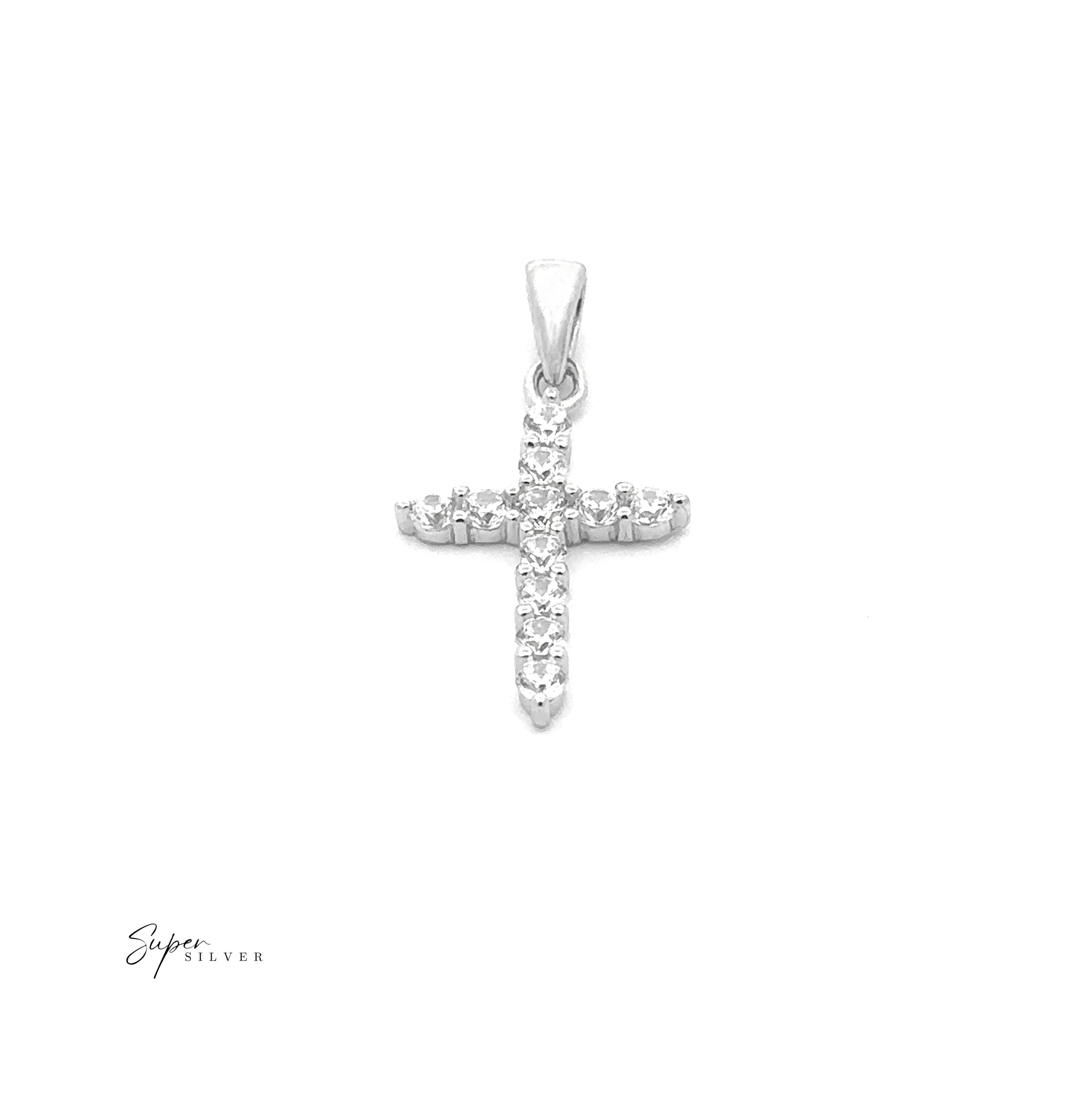 Tiny Cubic Zirconia Cross