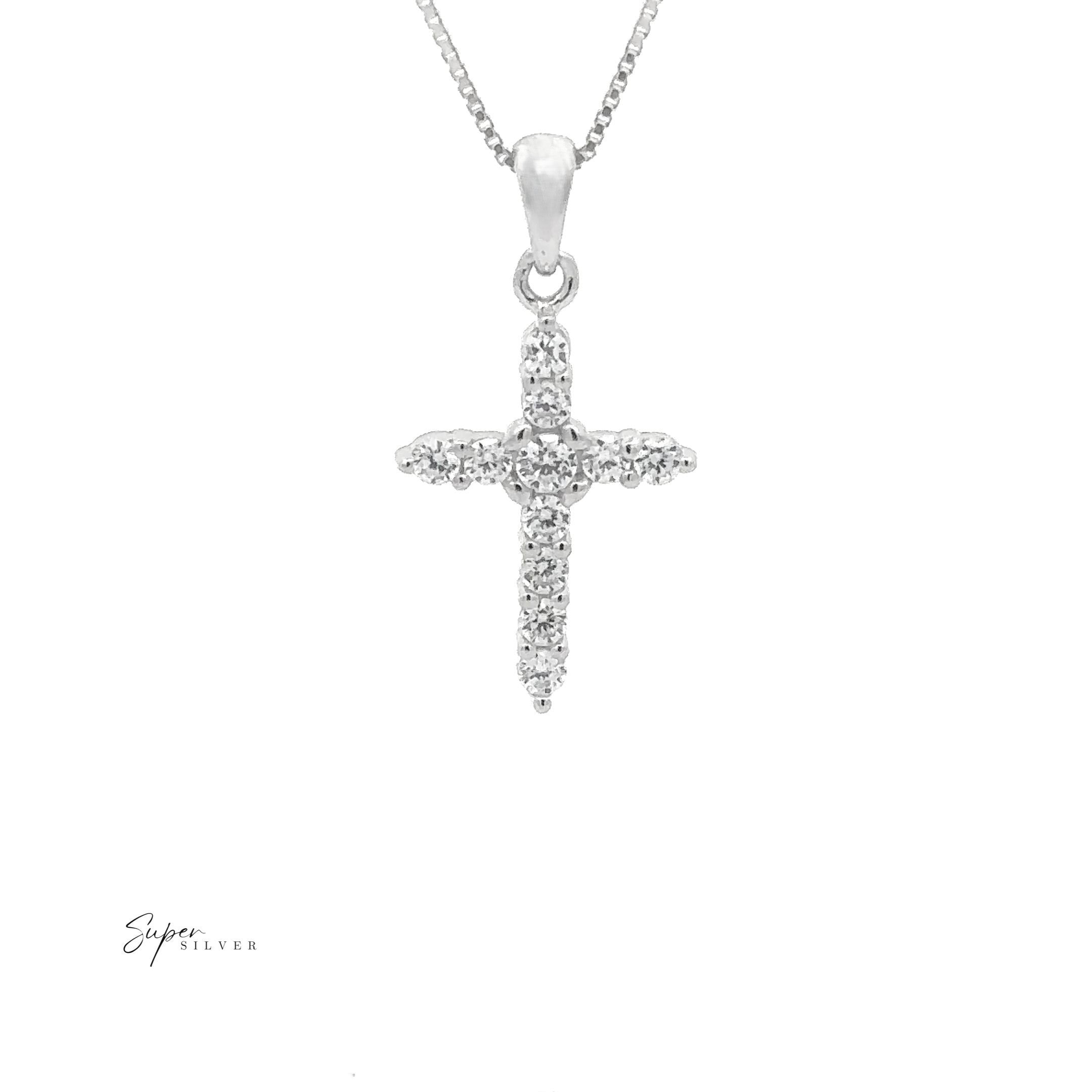 Tiny Cubic Zirconia Cross