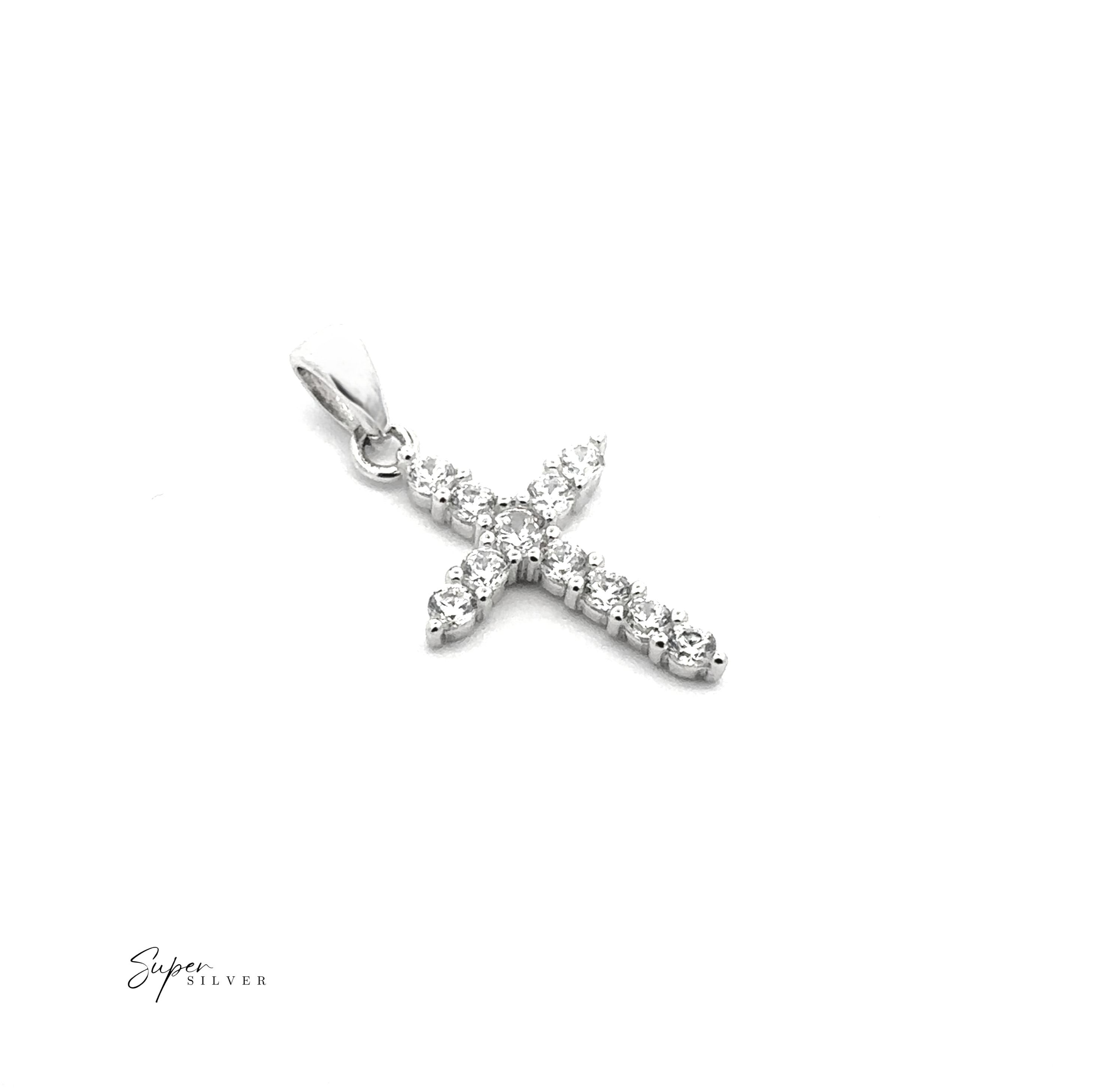 Tiny Cubic Zirconia Cross