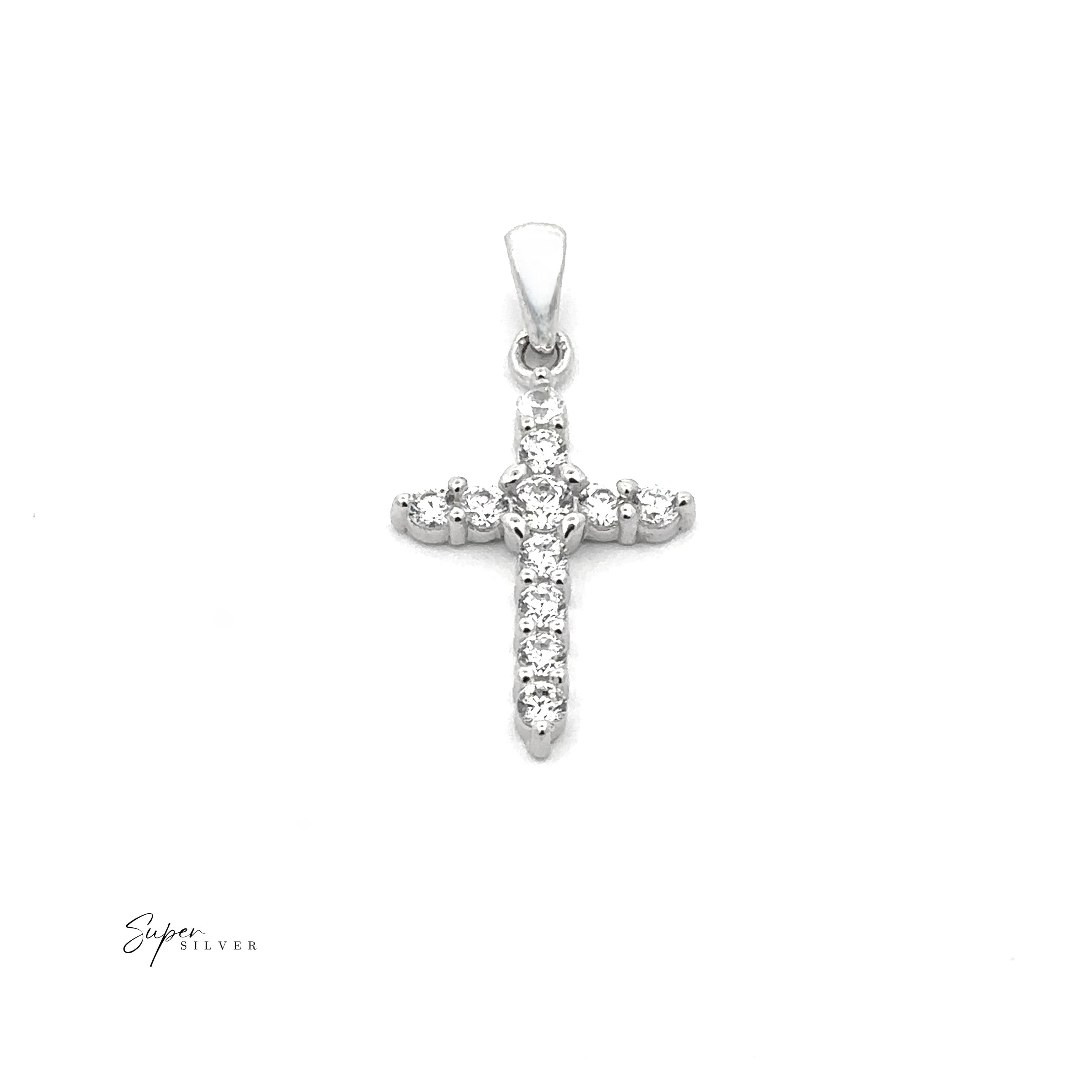 Tiny Cubic Zirconia Cross