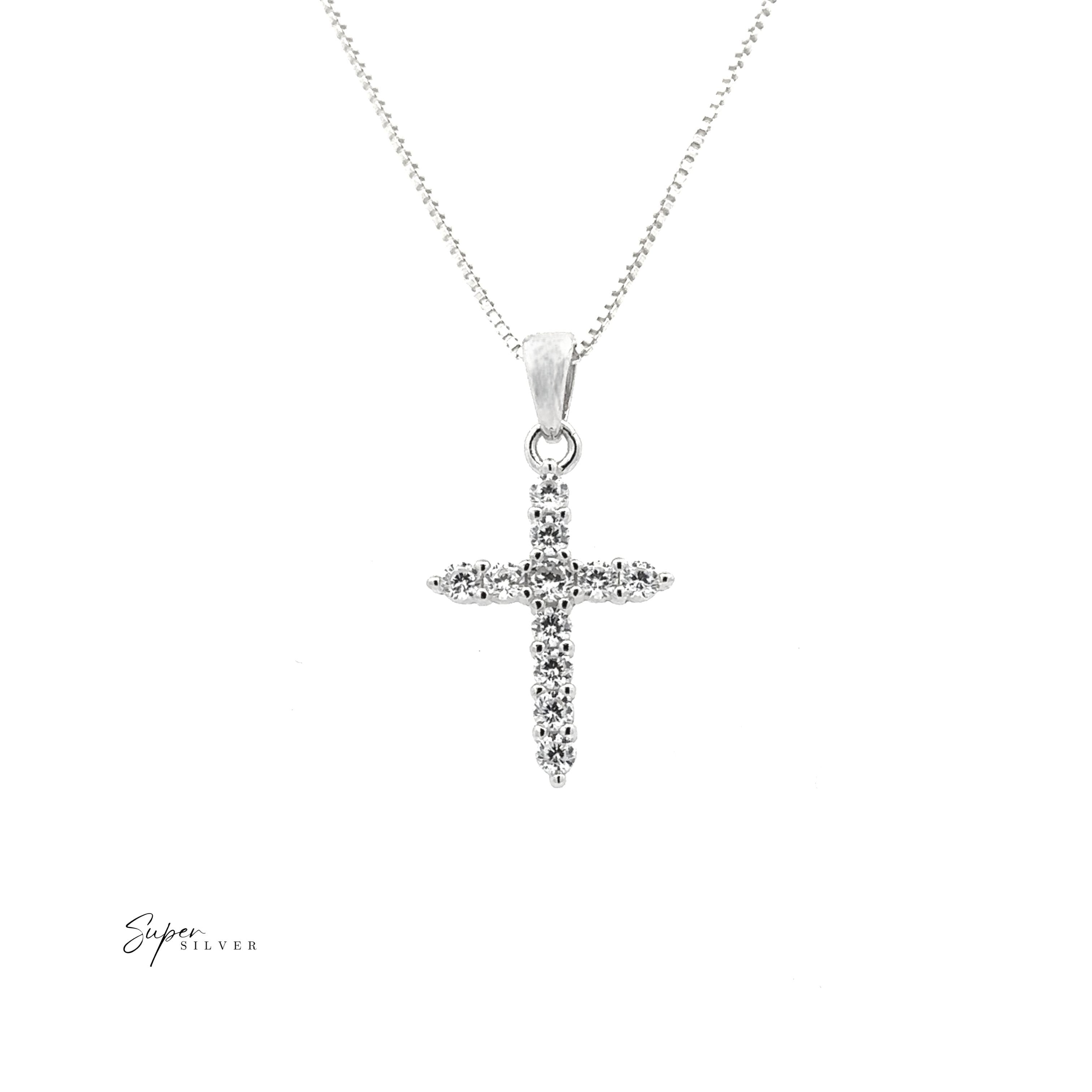 Tiny Cubic Zirconia Cross