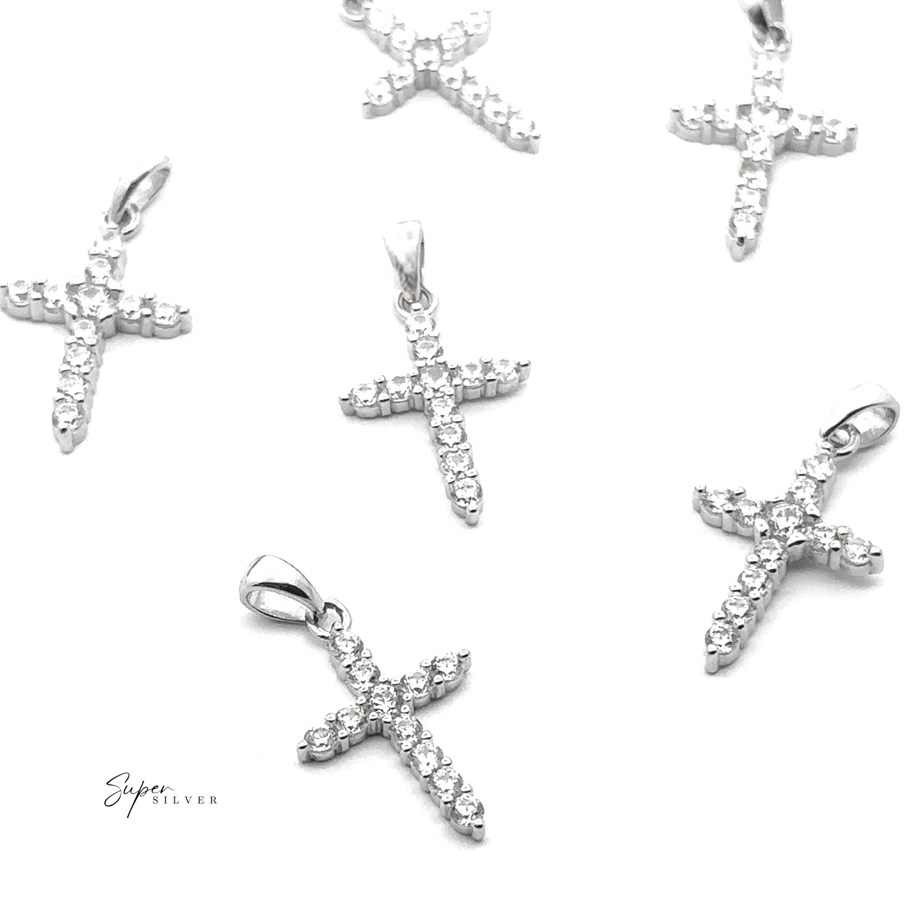 Tiny Cubic Zirconia Cross