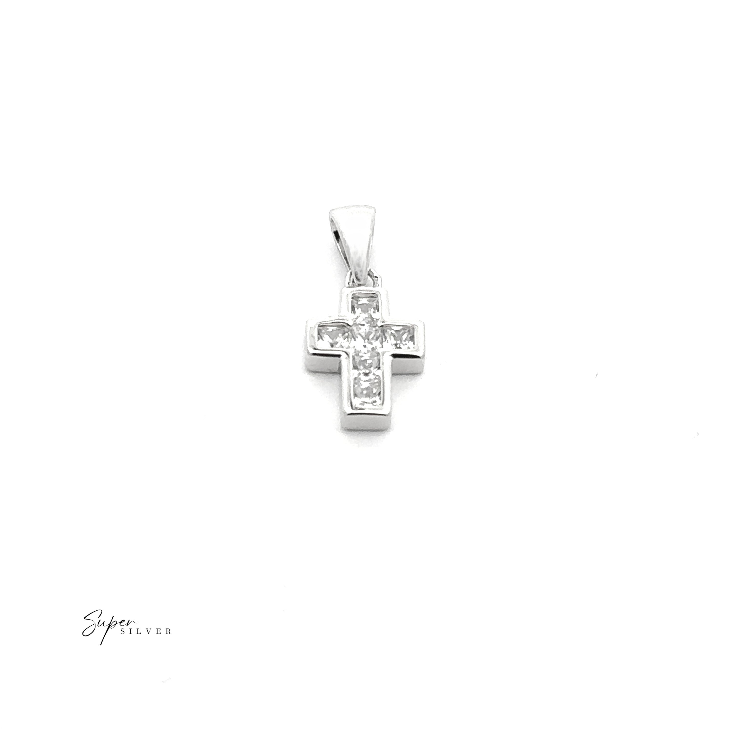 Tiny Cubic Zirconia Cross