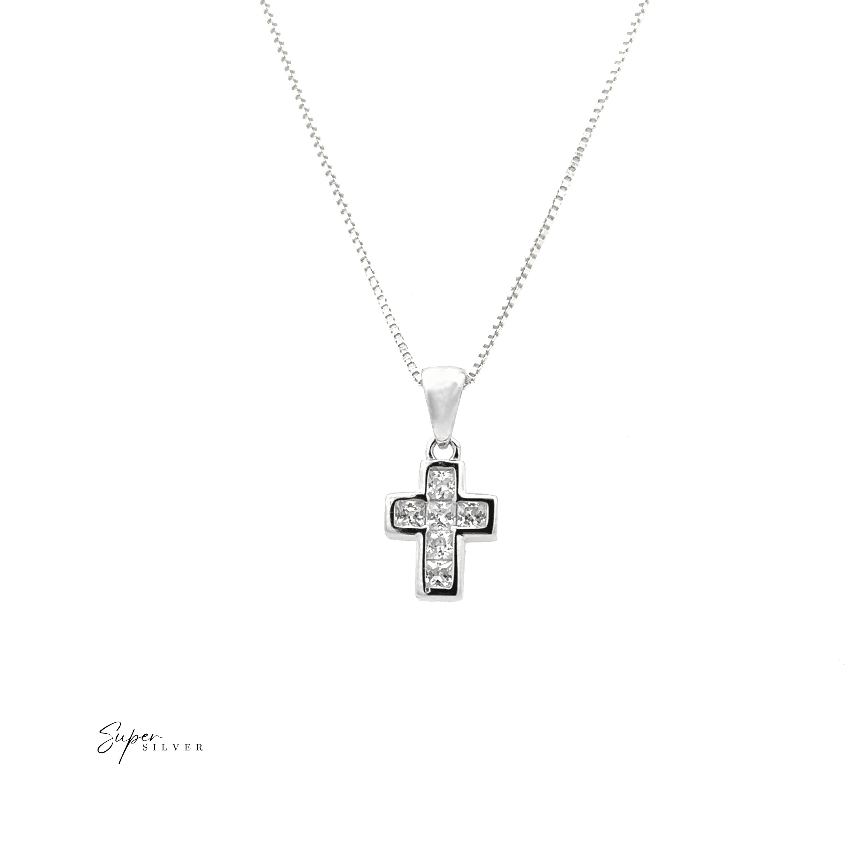 Tiny Cubic Zirconia Cross