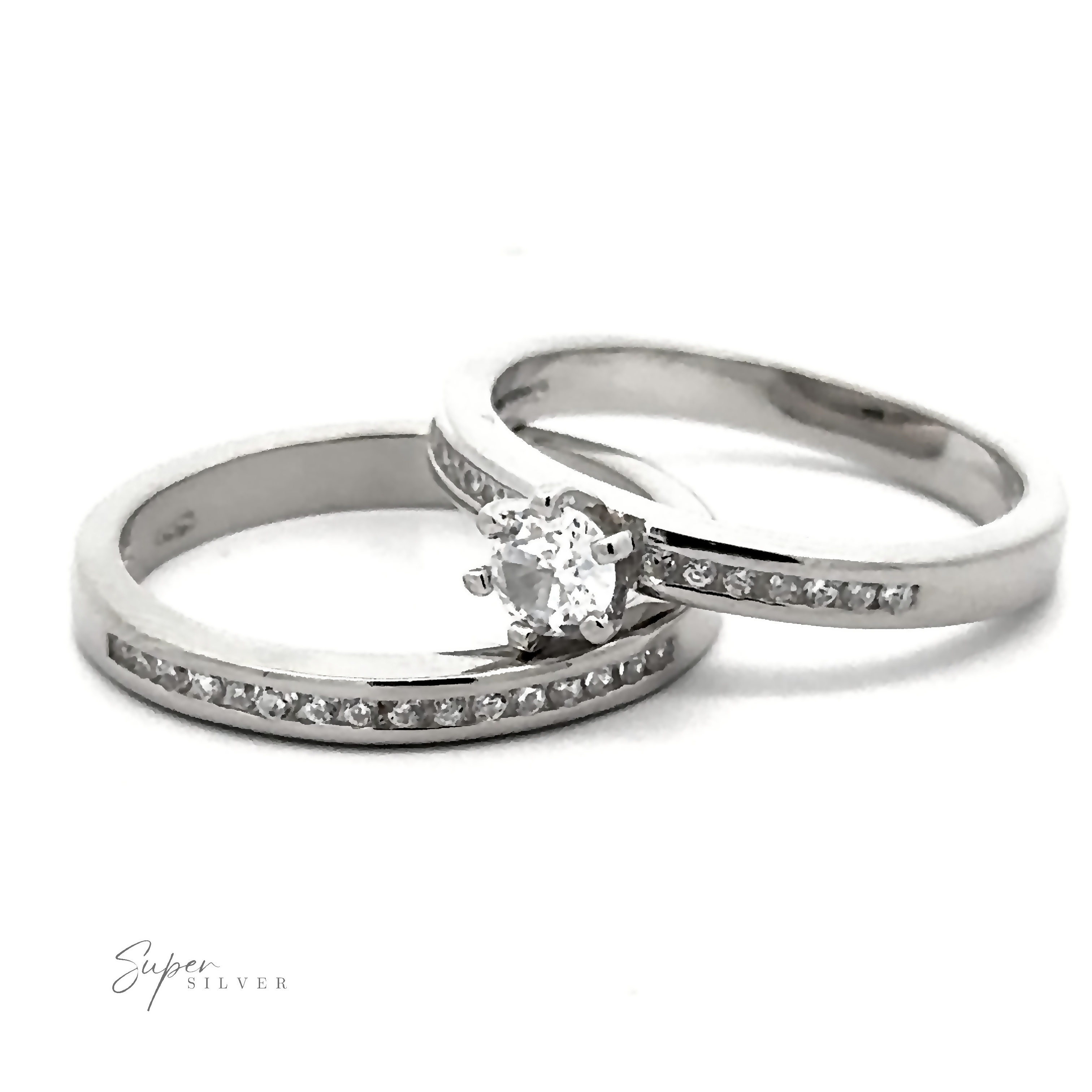 .925 silver ring/diamonds beautiful deals set gift