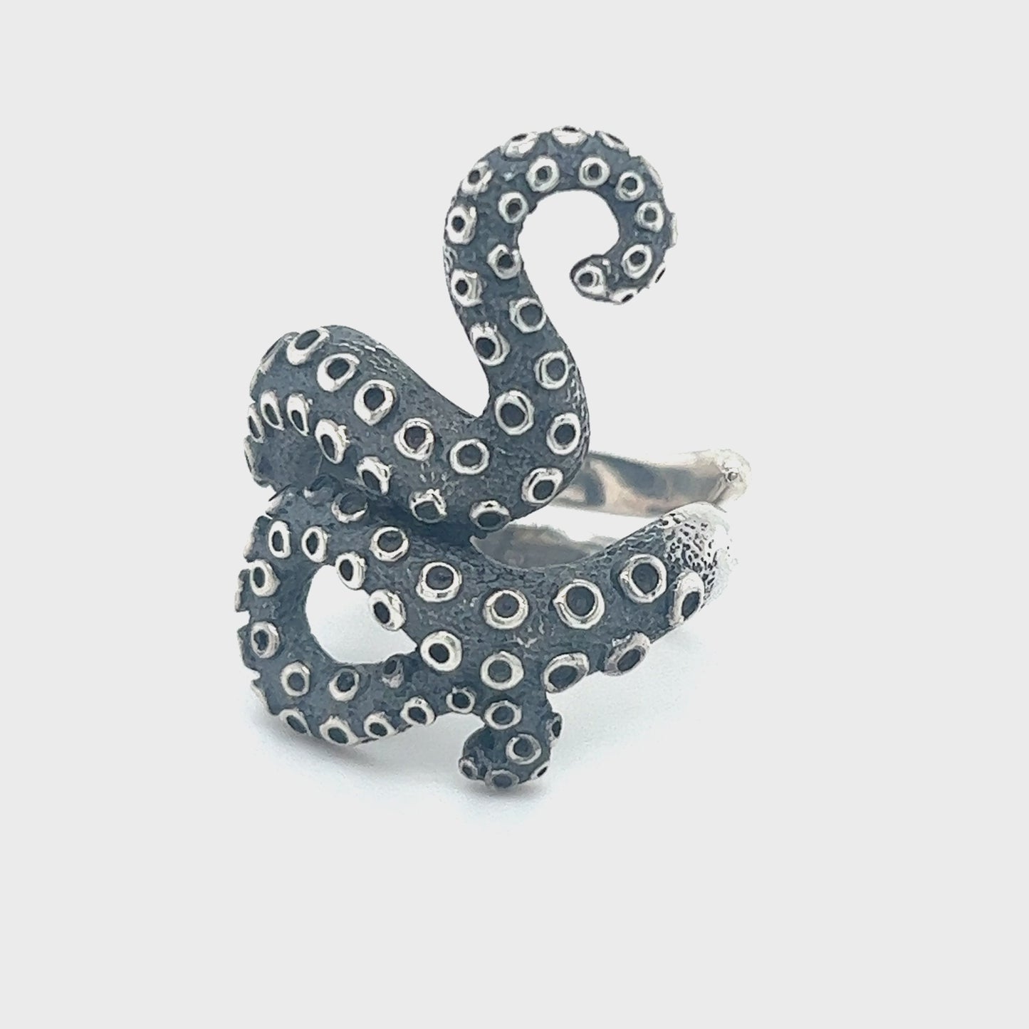 
                  
                    Load and play video in Gallery viewer, Statement Octopus Tentacle Ring
                  
                