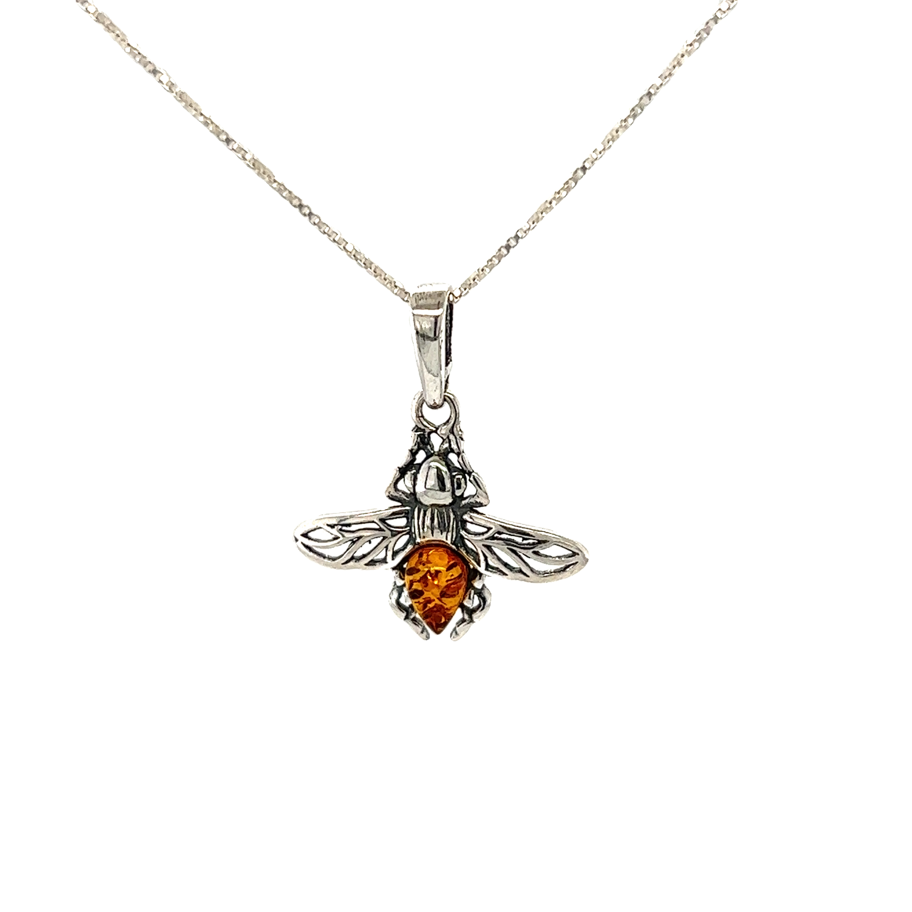 Amber 2025 bee necklace