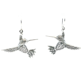 Super Silver's Stunning Handcrafted Hummingbird Earrings in sterling silver.