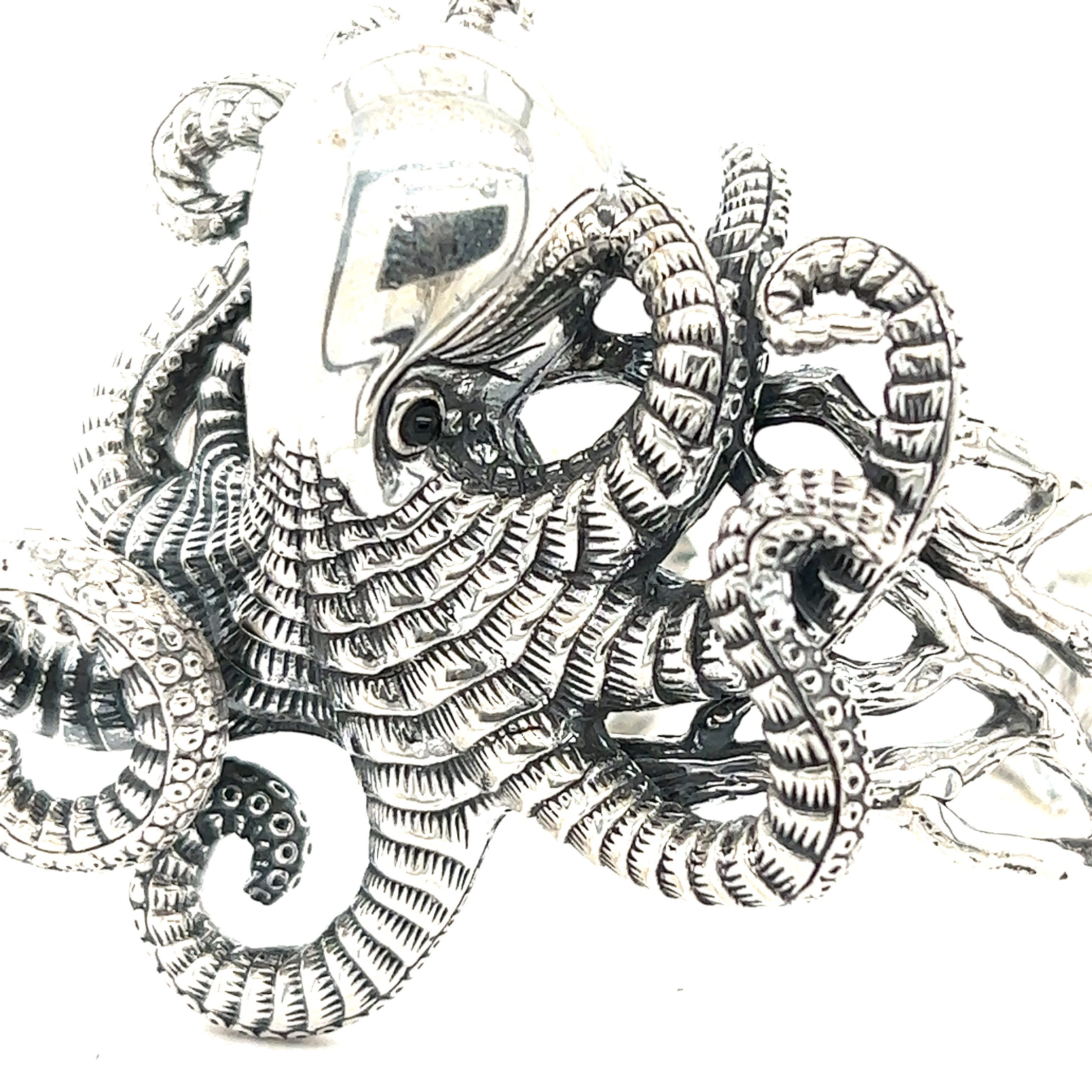 An Octopus Statement Bracelet, perfect for anyone who loves sea creatures, from Super Silver.
