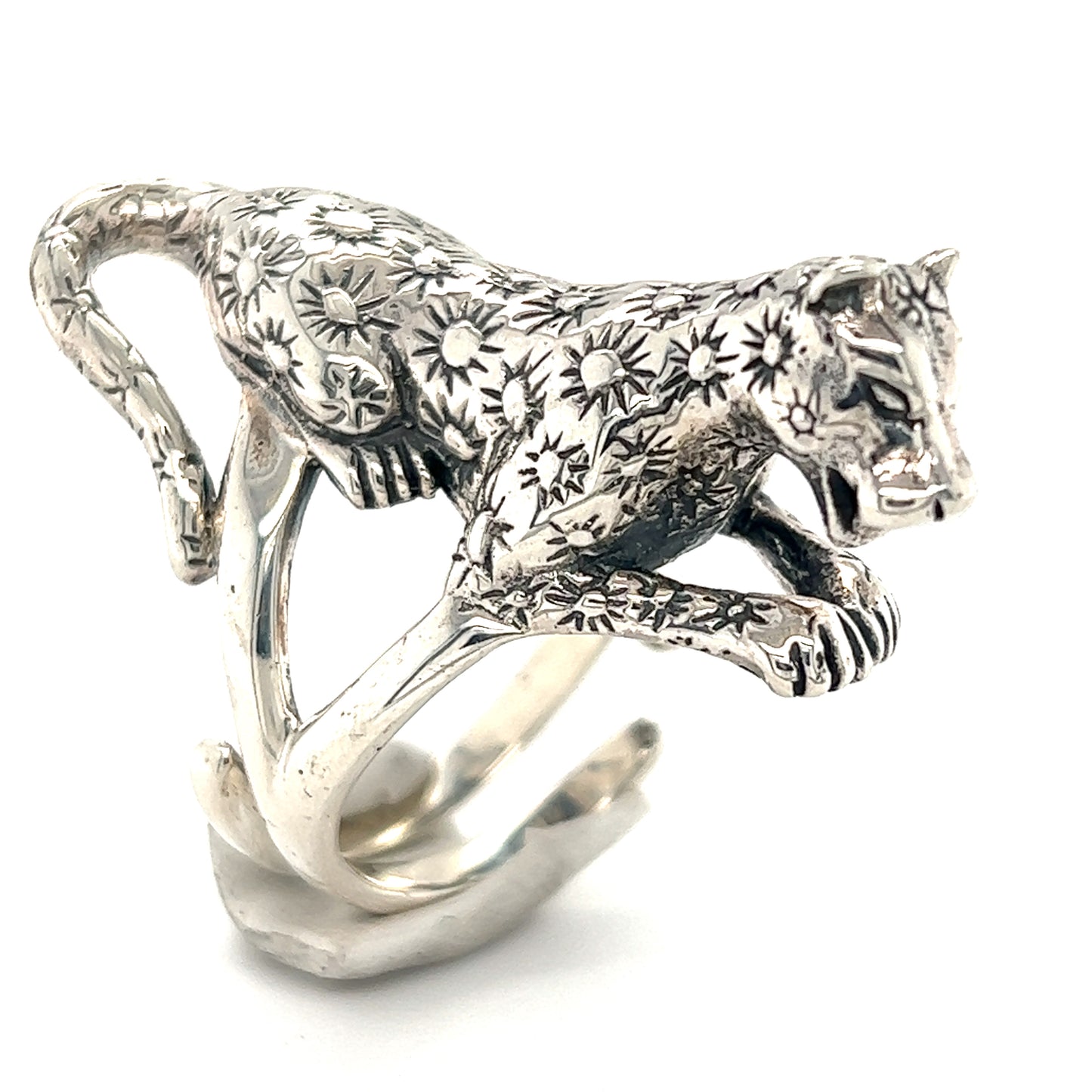 
                  
                    A Super Silver Statement Jaguar Ring.
                  
                