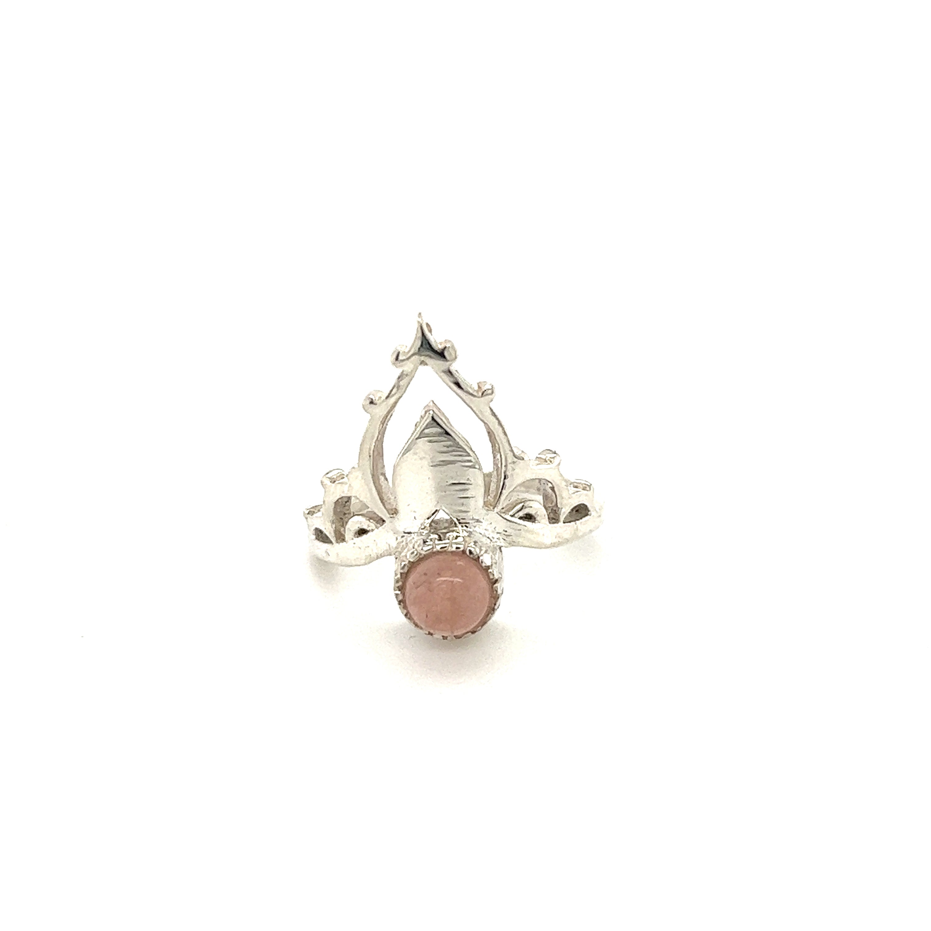 A Mandala Crown Ring with Natural Gemstones.