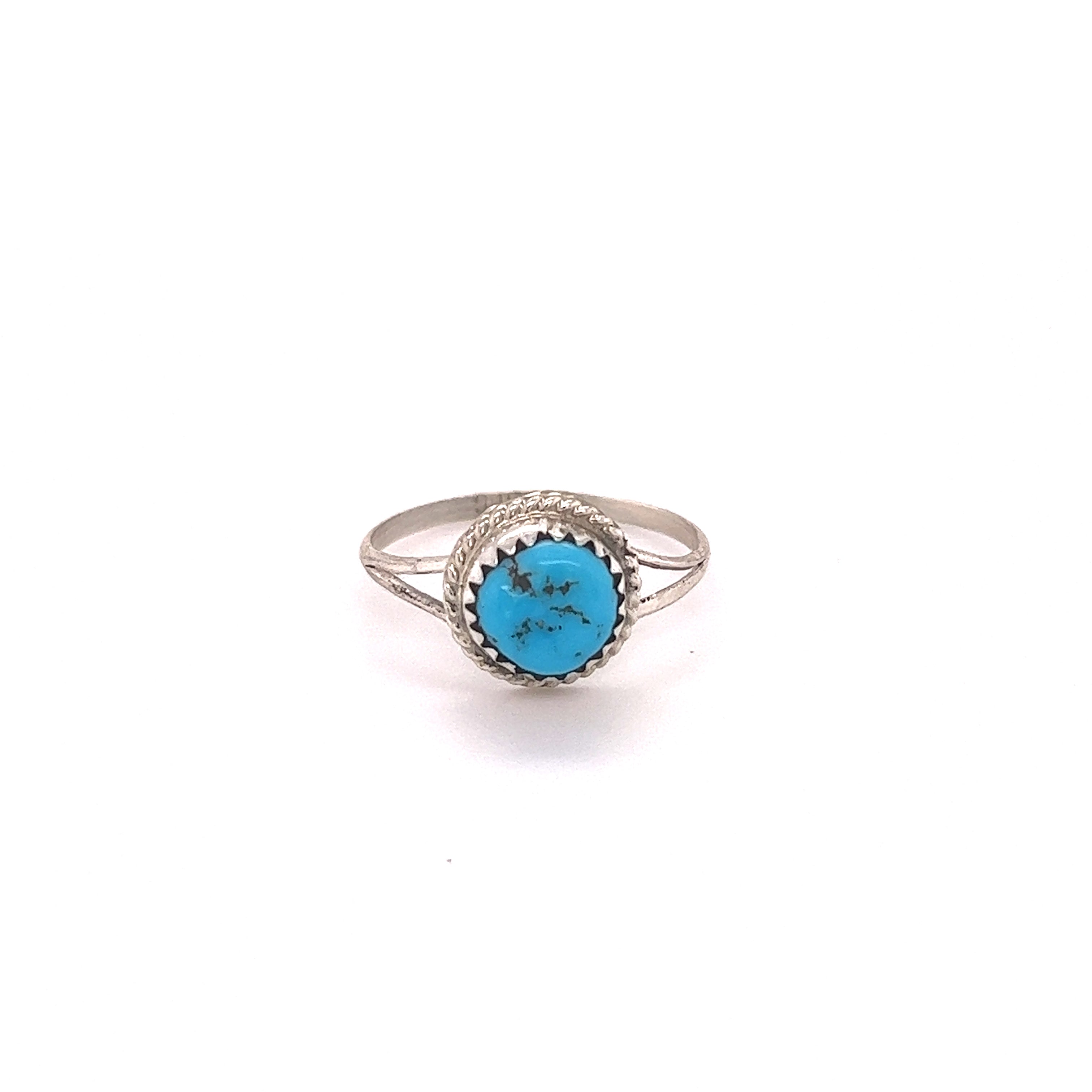 Round on sale turquoise ring