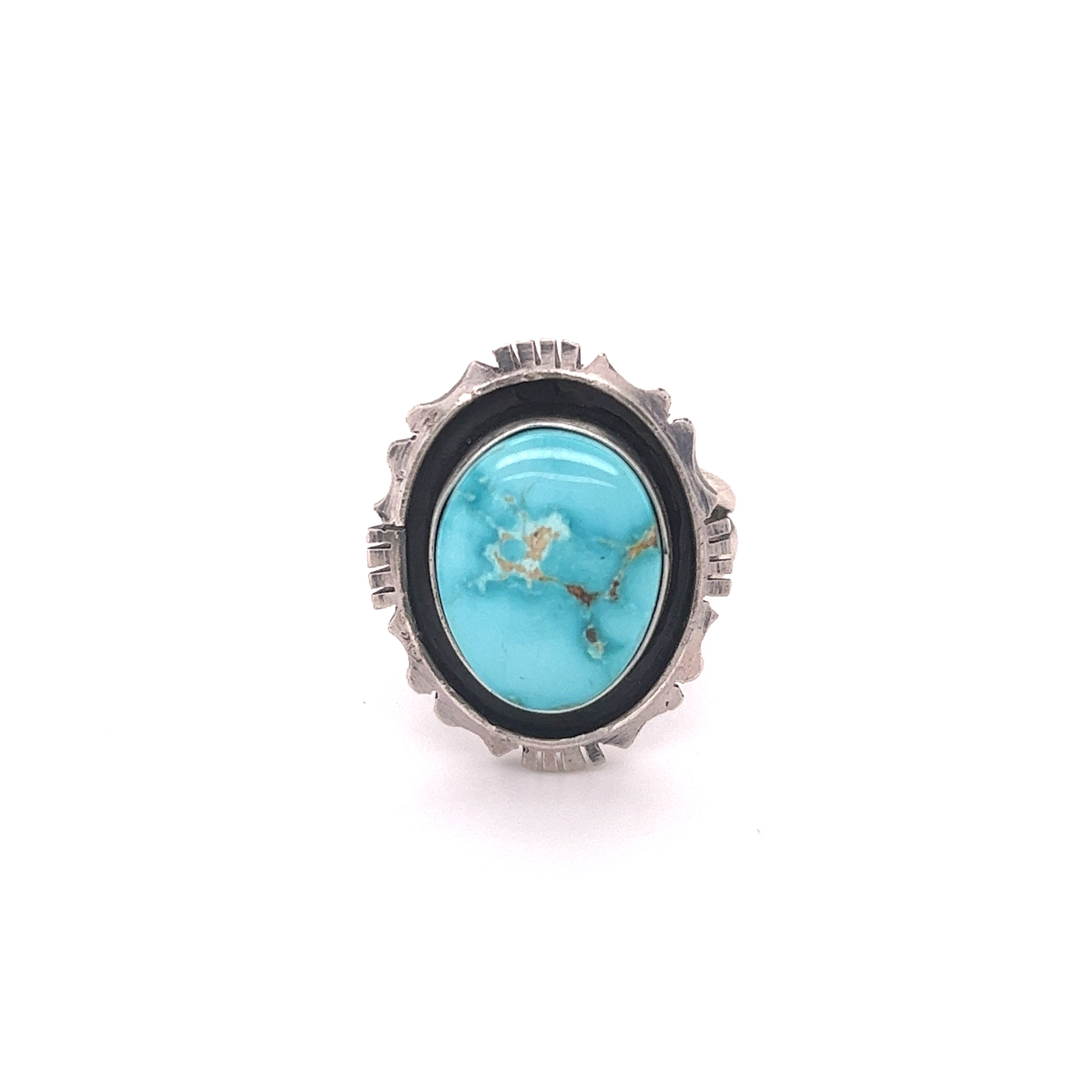 A Stunning Native American Turquoise Ring.