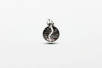 A Super Silver "Best Friends" Break Apart Charm, with the word love on it, serving as an affirmation of affection.