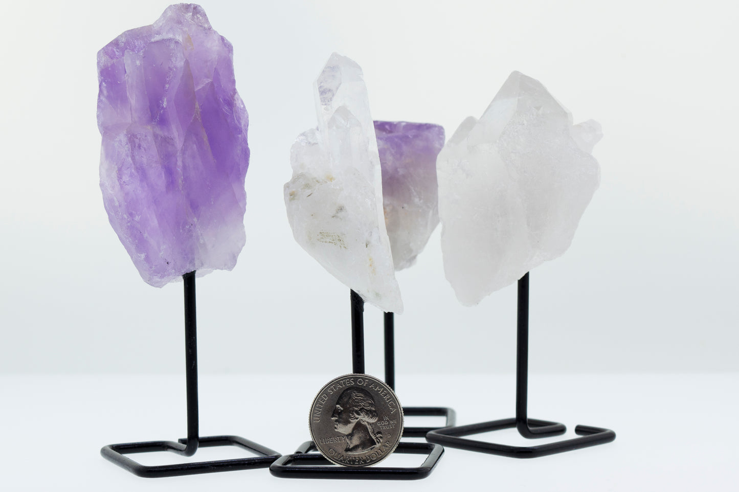 
                  
                    Irregular shaped stone with stand on a stand.
                  
                