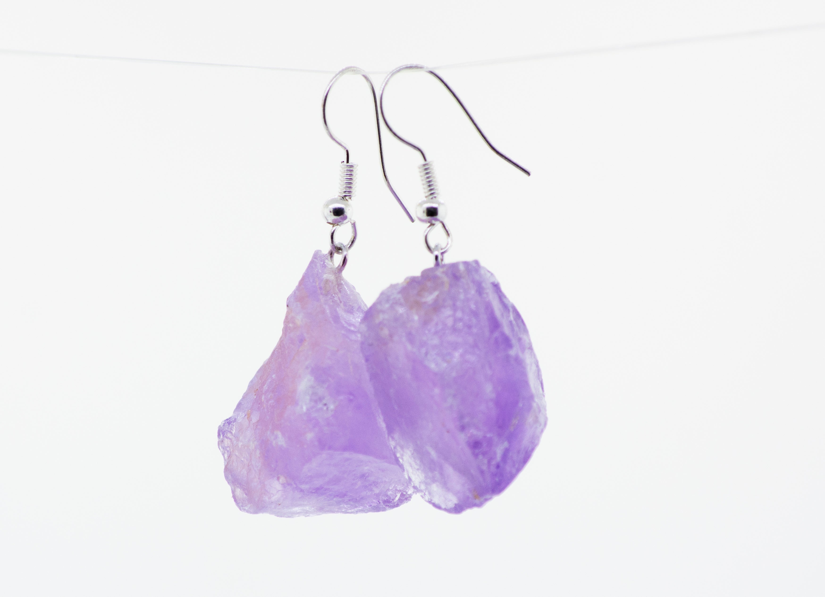 Super Silver's Raw Crystal Earrings.