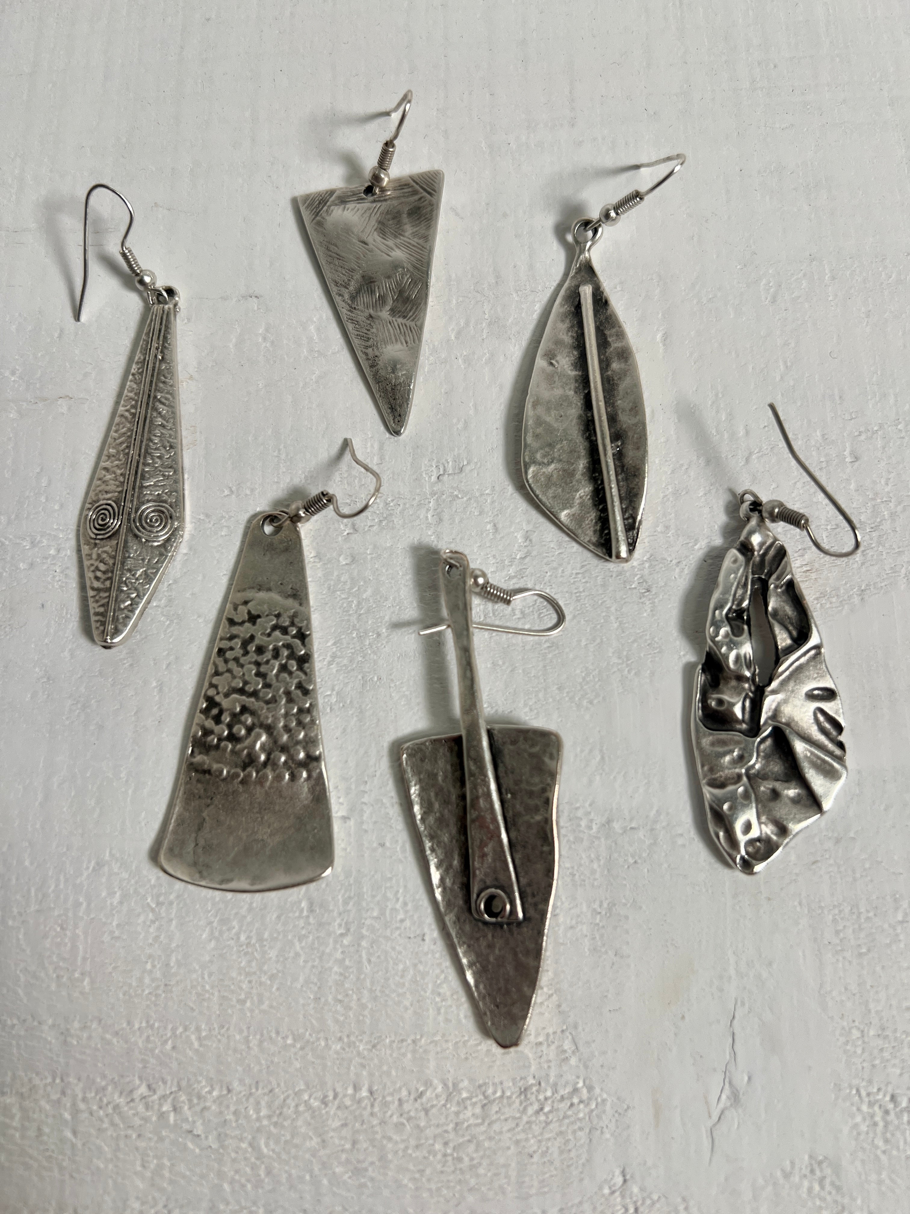 Boho chic online silver earrings