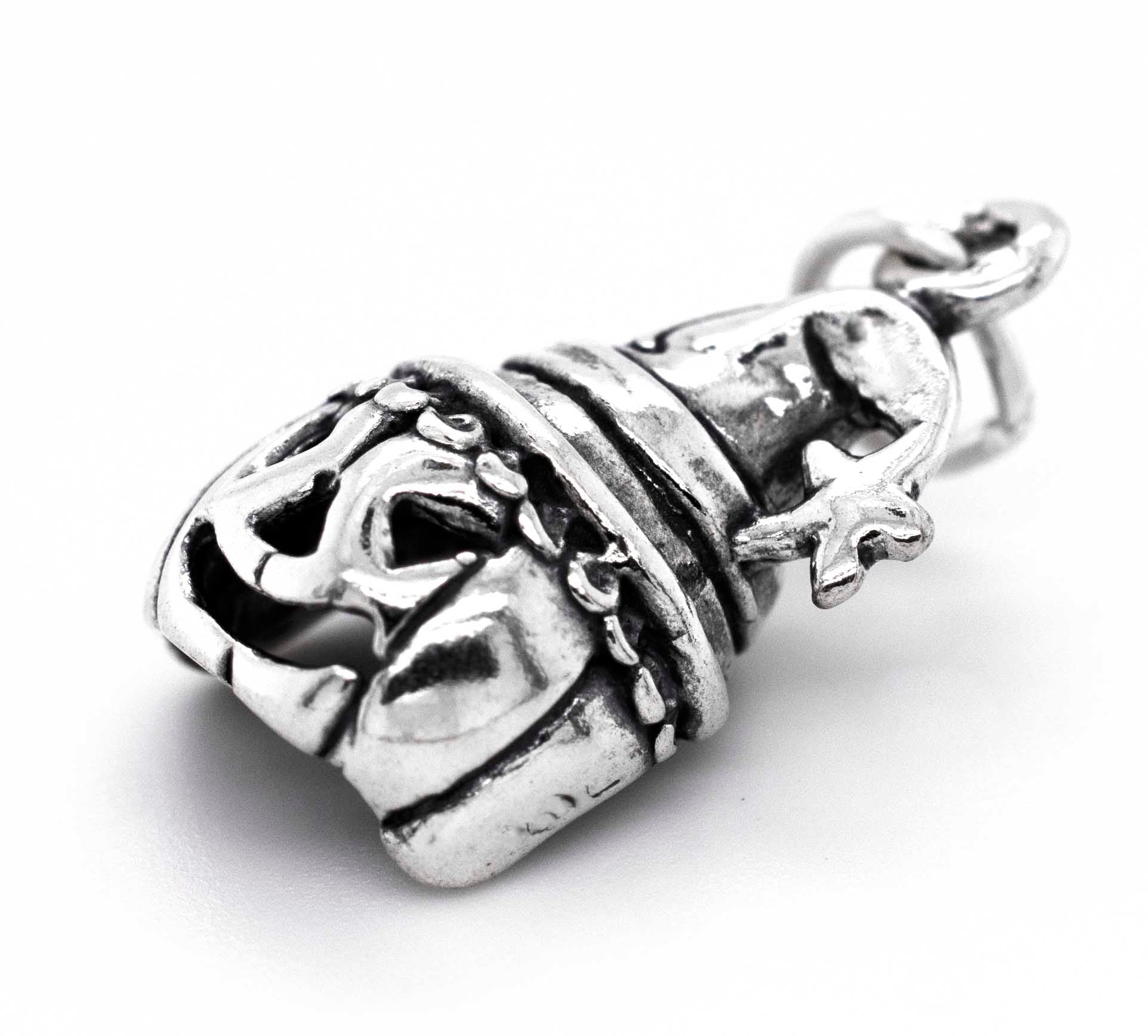 A Jack O' Lantern with Witch Hat charm from Super Silver, perfect for adding a touch of Halloween to your collection.