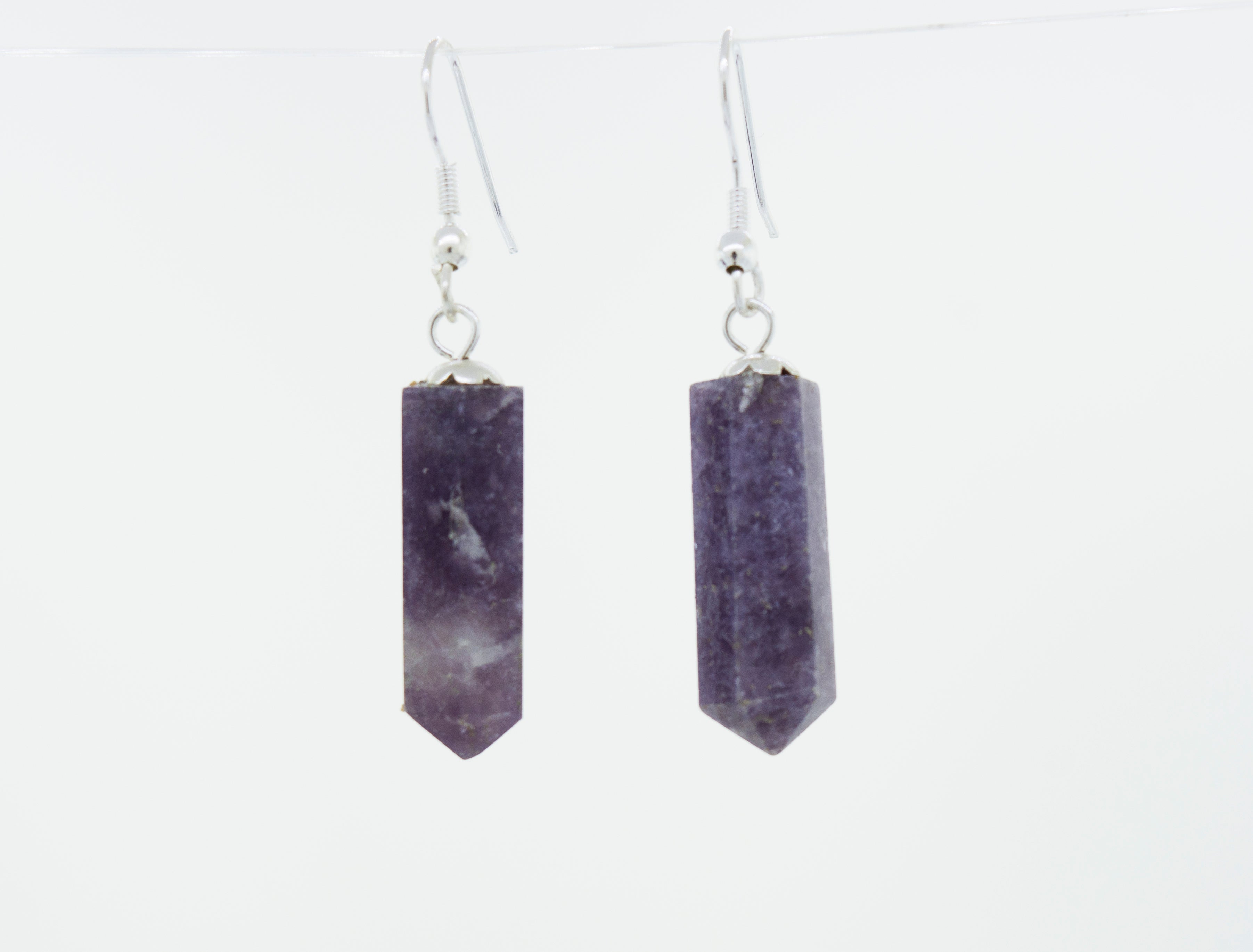 Super Silver's Raw Stone Earrings