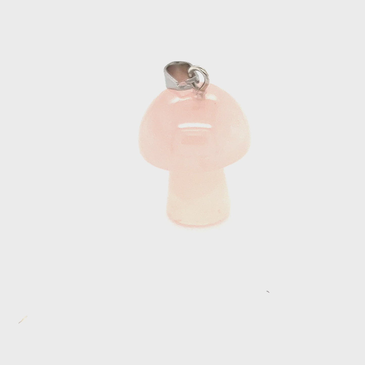 
                  
                    Load and play video in Gallery viewer, Rose Quartz Mushroom Pendant
                  
                