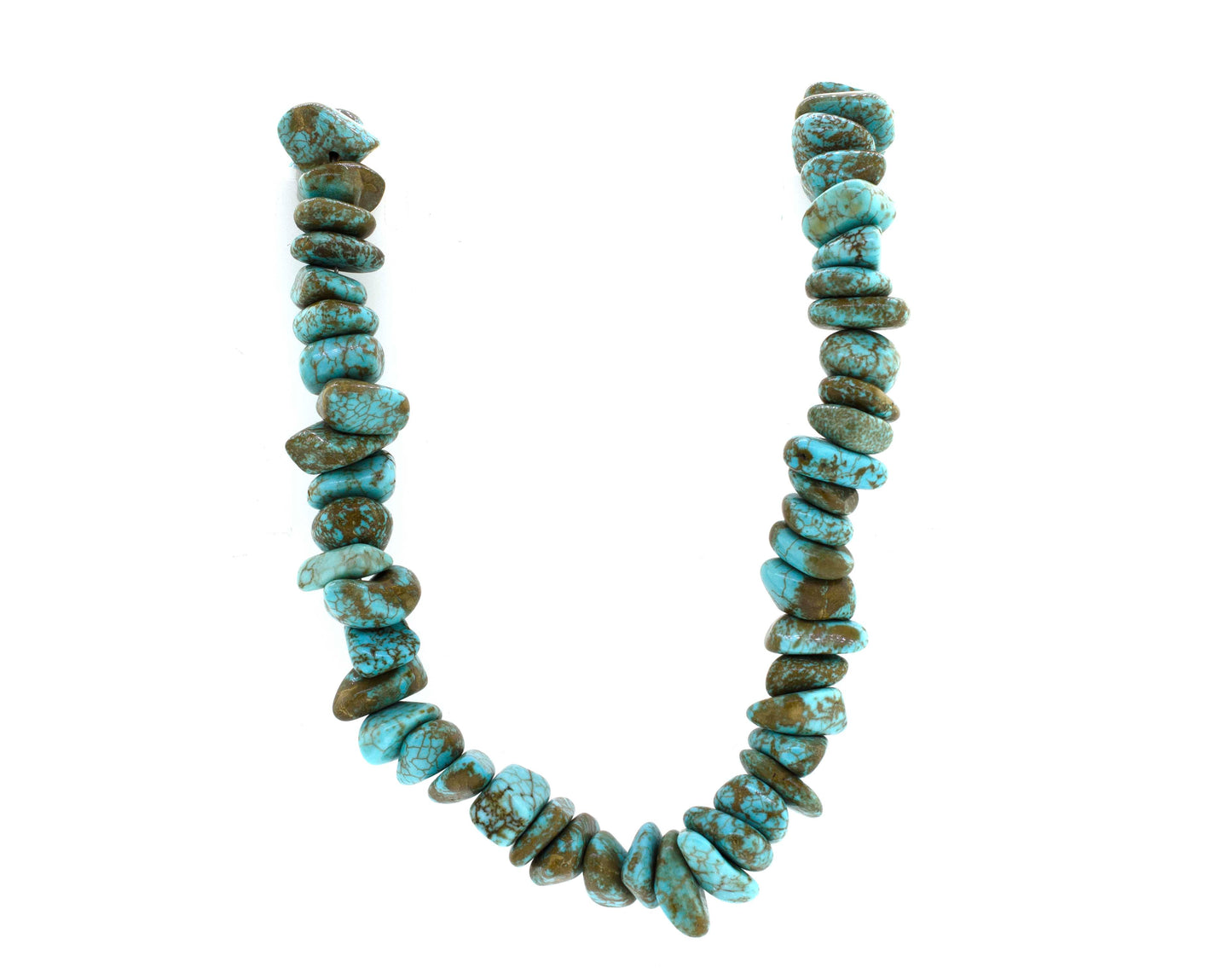 
                  
                    A Dreamy Colorado Turquoise Beaded Necklace made of Super Silver.
                  
                