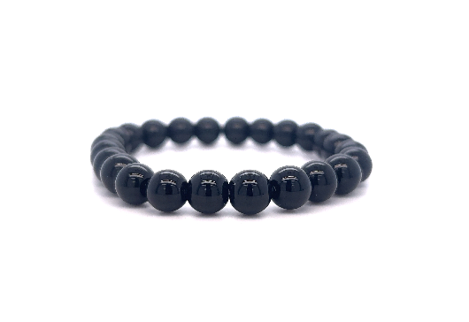 Super Silver Beaded Stone Bracelet.