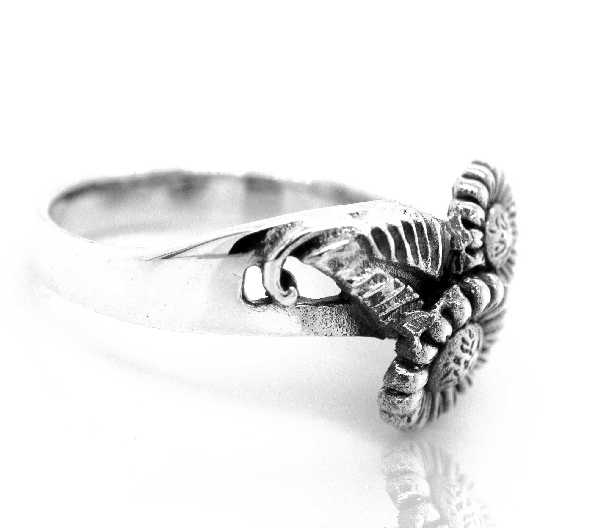 An Entwined Floral Ring - perfect for boho style.