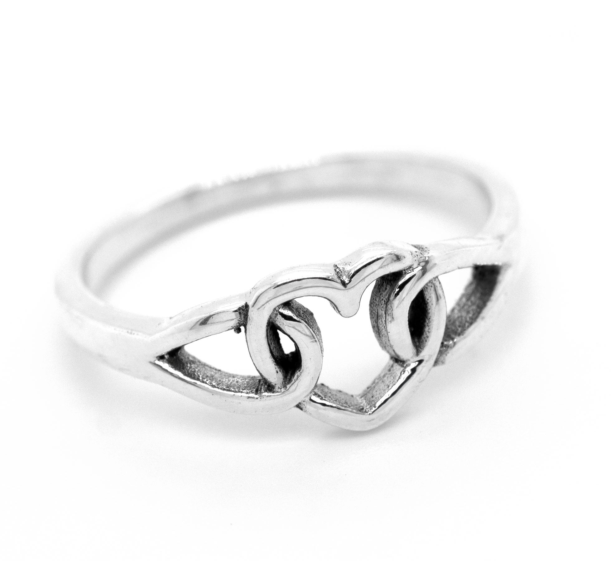 A Love Knot Heart Ring.