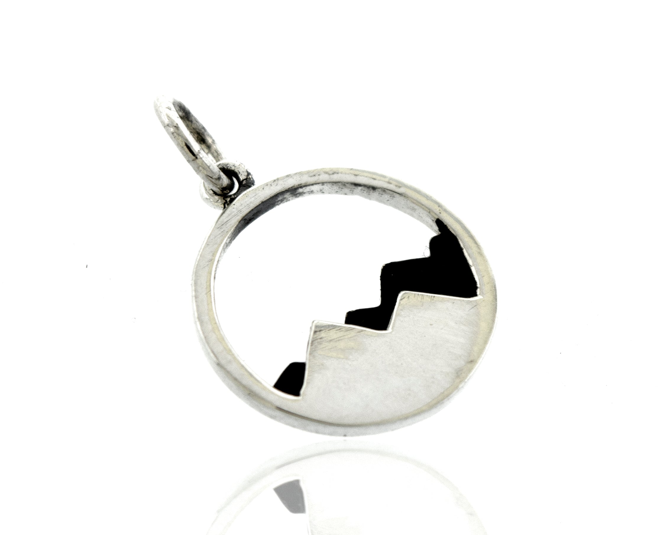 A Super Silver Delicate Mountains Pendant.