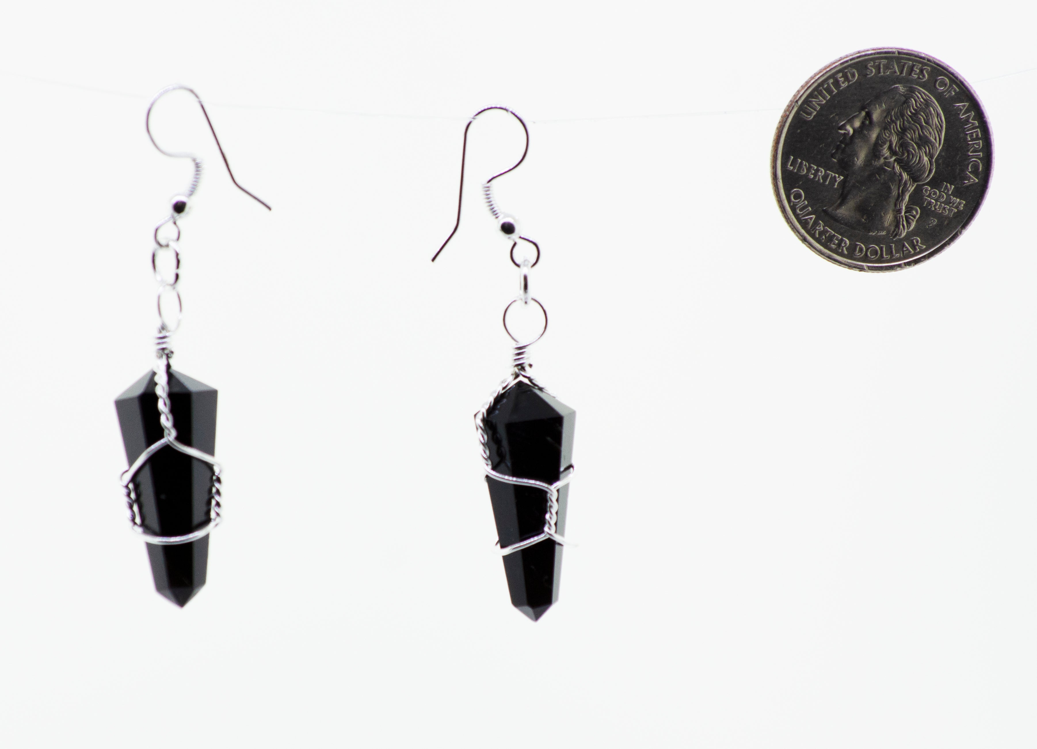 Super Silver's Wire Wrapped Stone Earrings for everyday wear.
