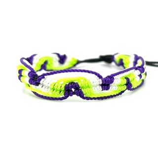 
                  
                    An adjustable Super Silver Colorful Friendship Bracelet, perfect for everyday style, displayed on a white background.
                  
                