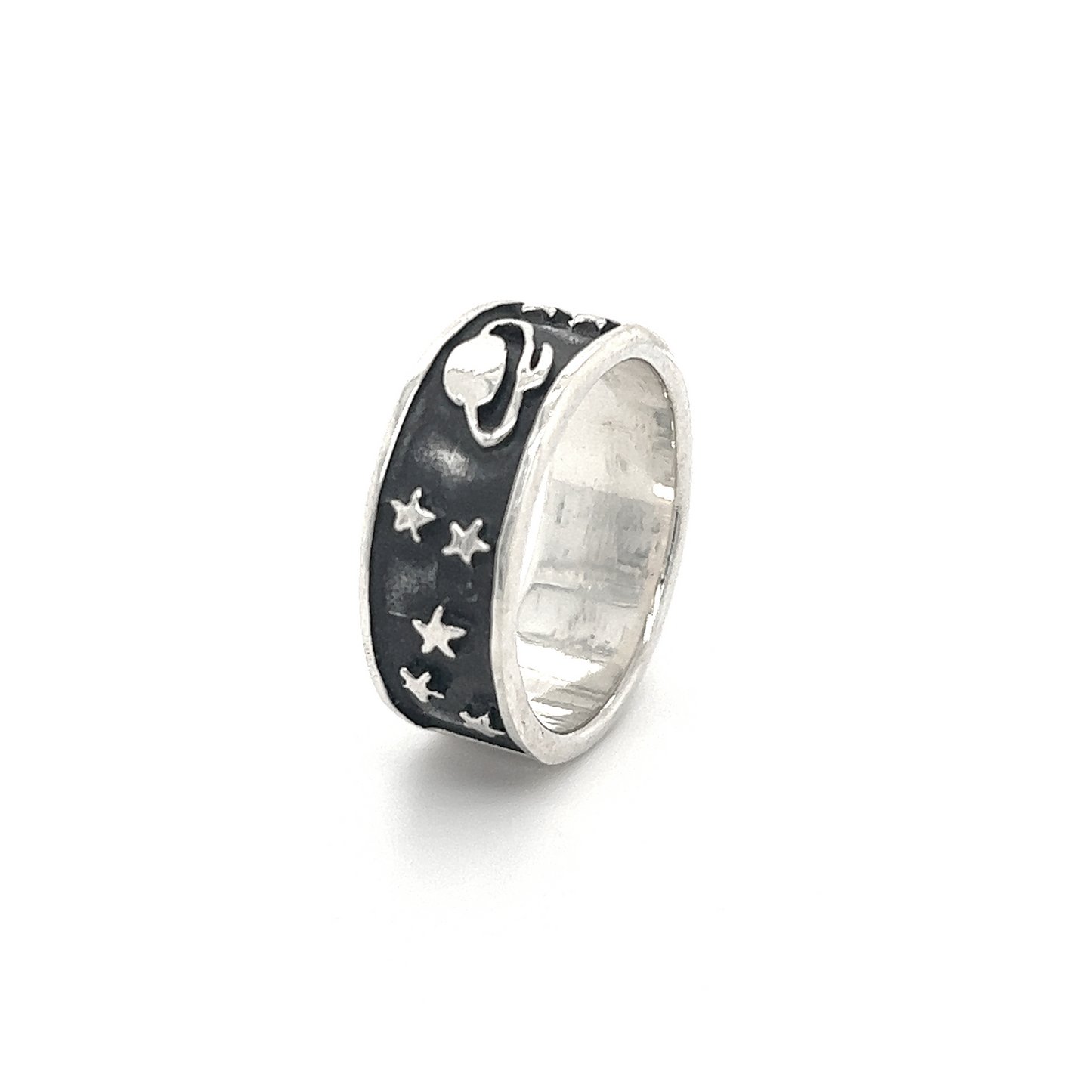
                  
                    A Heavy Space Ring with stars and planets depicting an Outer Space galaxy from Super Silver.
                  
                