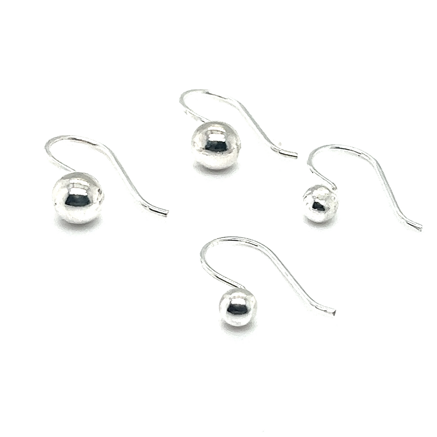 Add a touch of timeless minimalism to your look with these Super Silver Dainty Fixed Ball Earrings. Perfect for everyday sophistication.