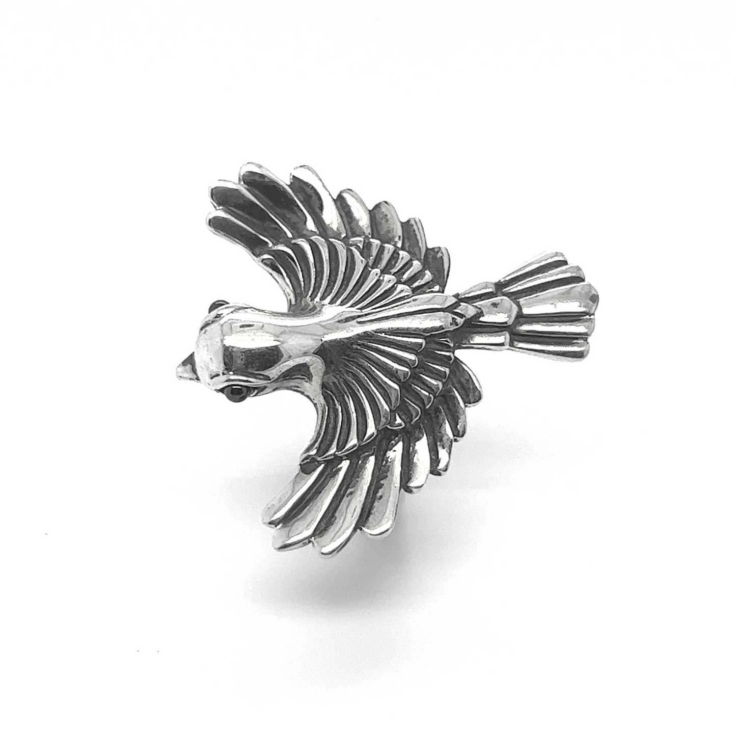 A designer Statement Sparrow Ring on a white background.