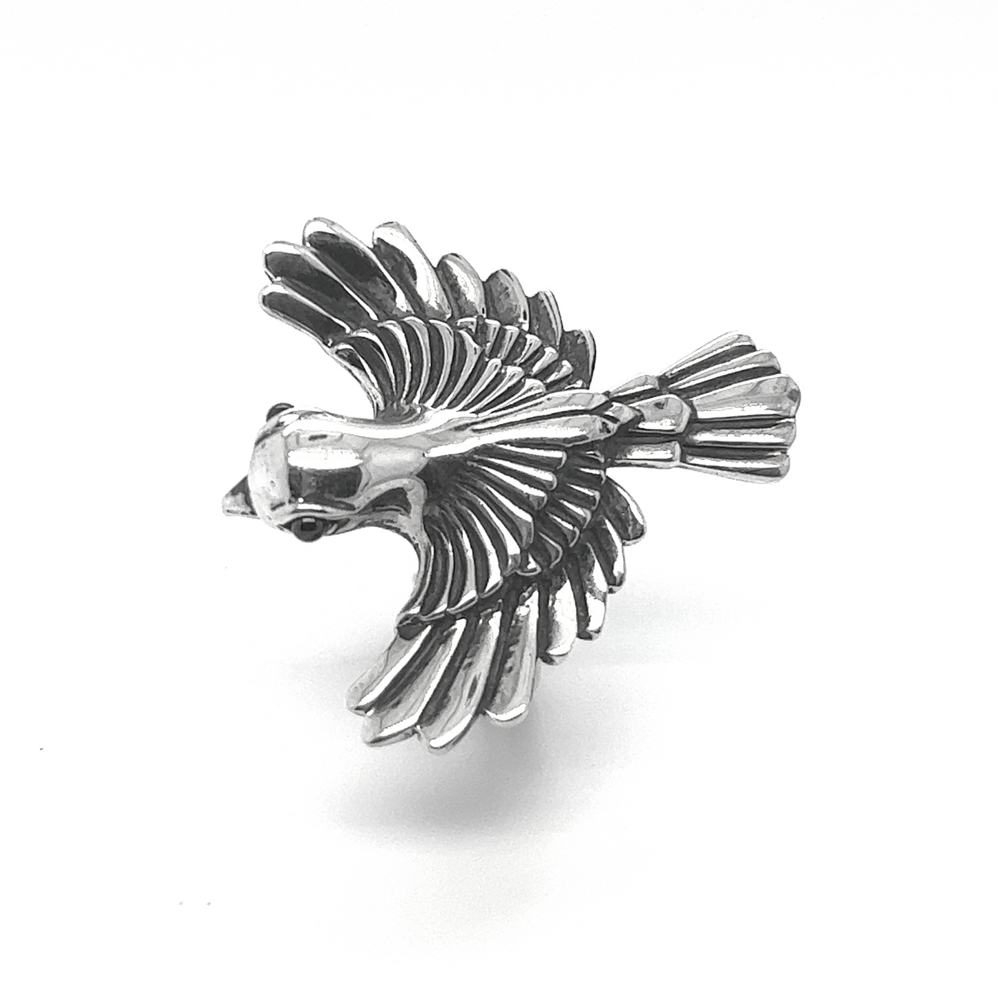 
                  
                    A Statement Sparrow Ring on a white background, designed with adjustable sizing.
                  
                