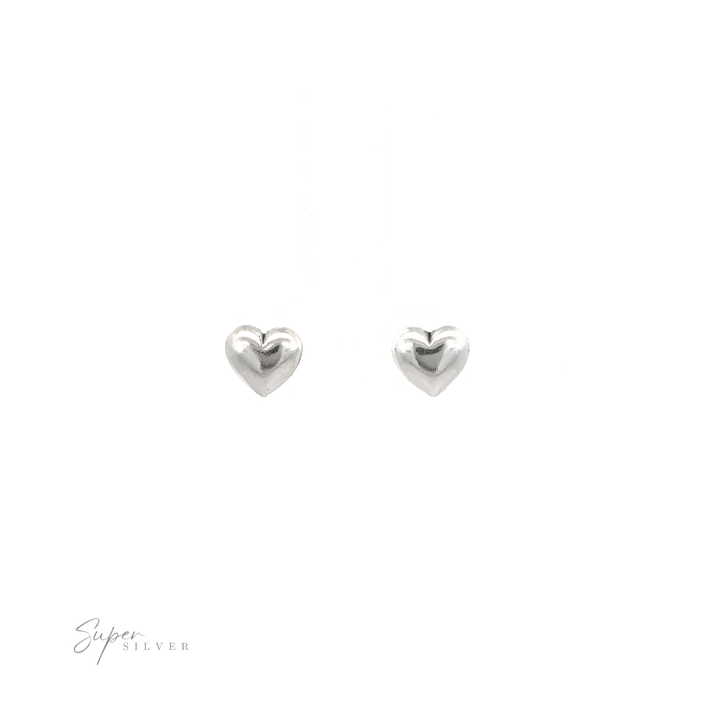 
                  
                    A pair of Simple Heart Studs on a white background, symbolizing love.
                  
                