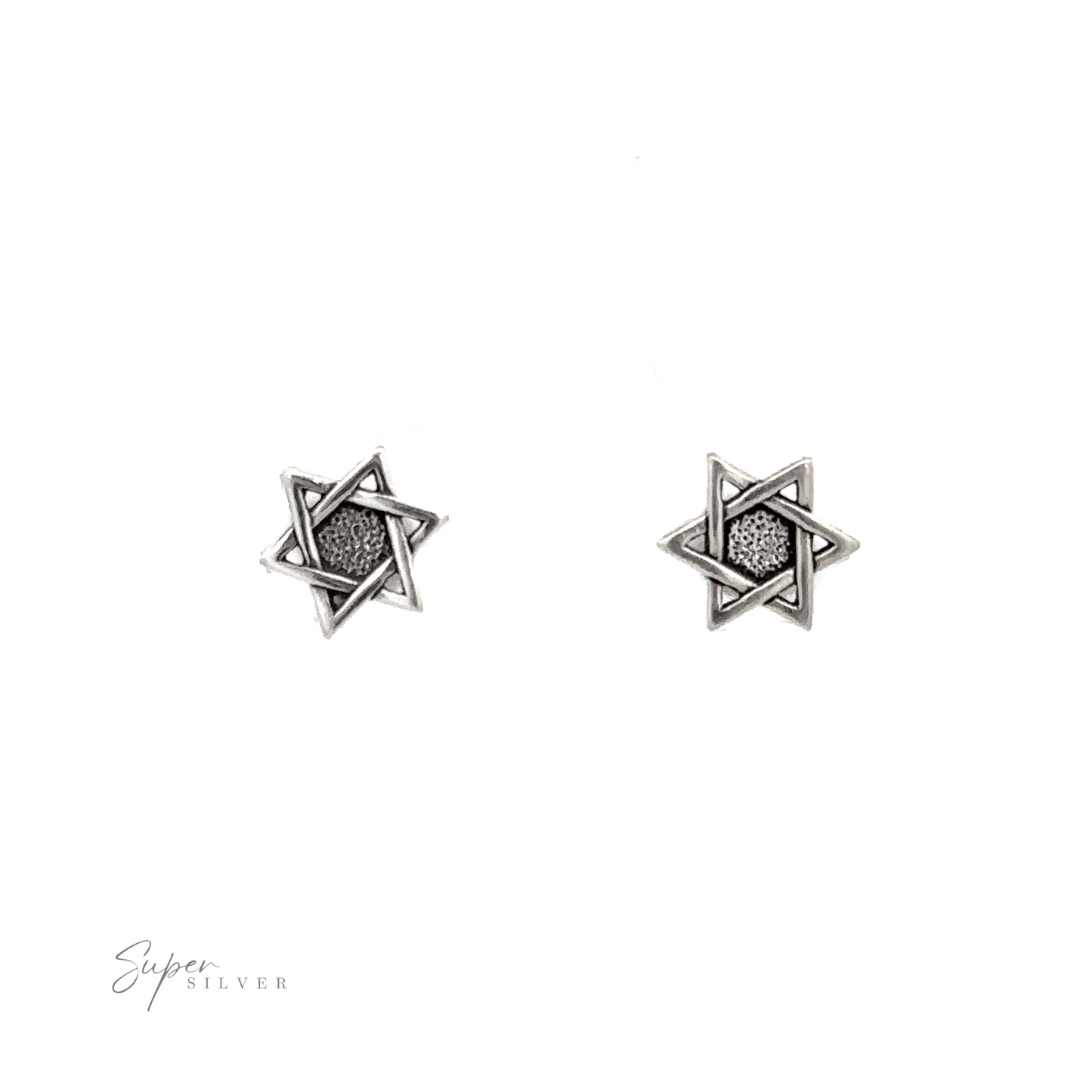 A pair of Star of David Studs.