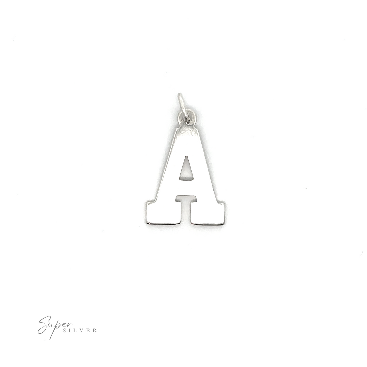 
                  
                    A personalized .925 sterling silver Alphabet Charms on a white background.
                  
                